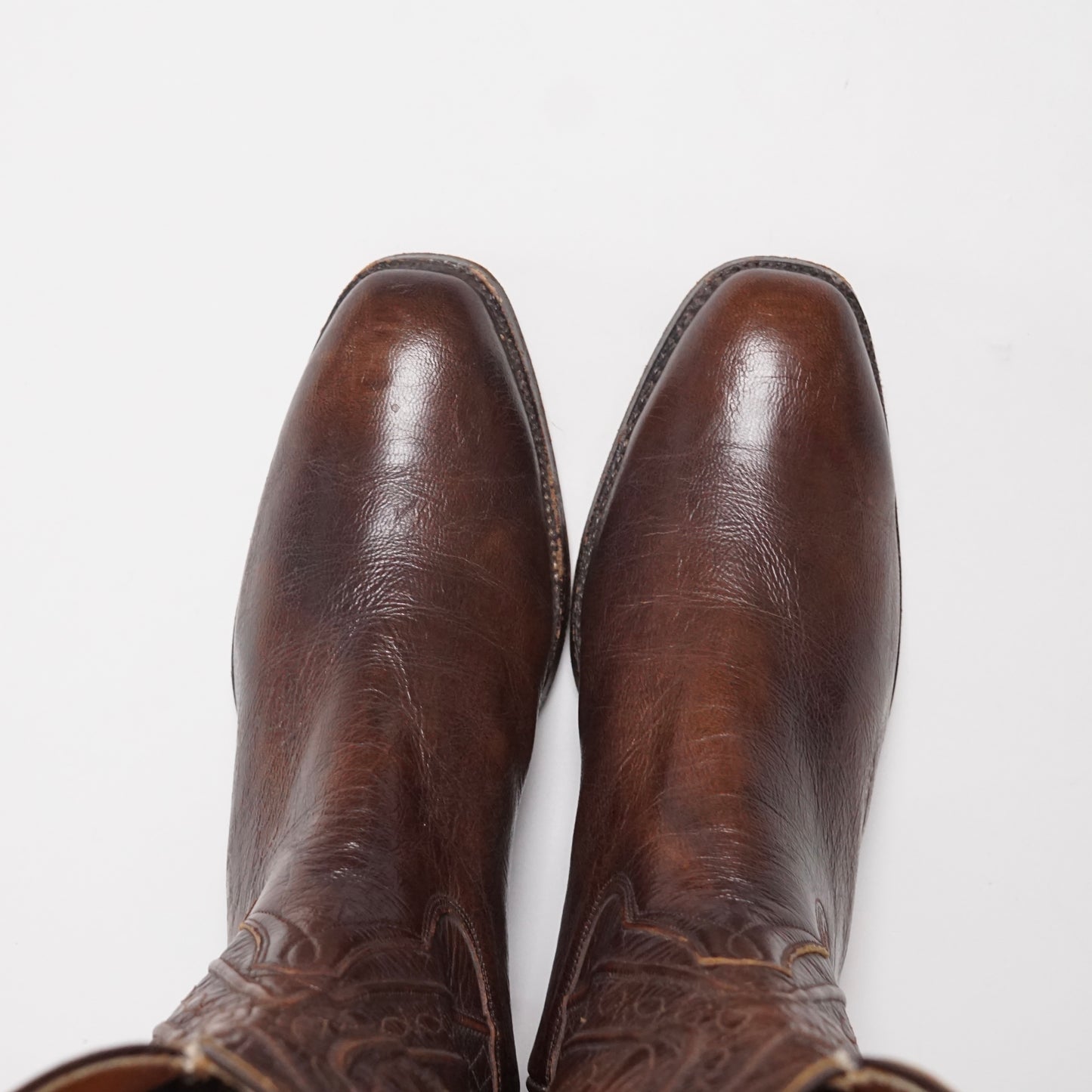1990s Foley Cowboy Boot "Brown" Size: 9M