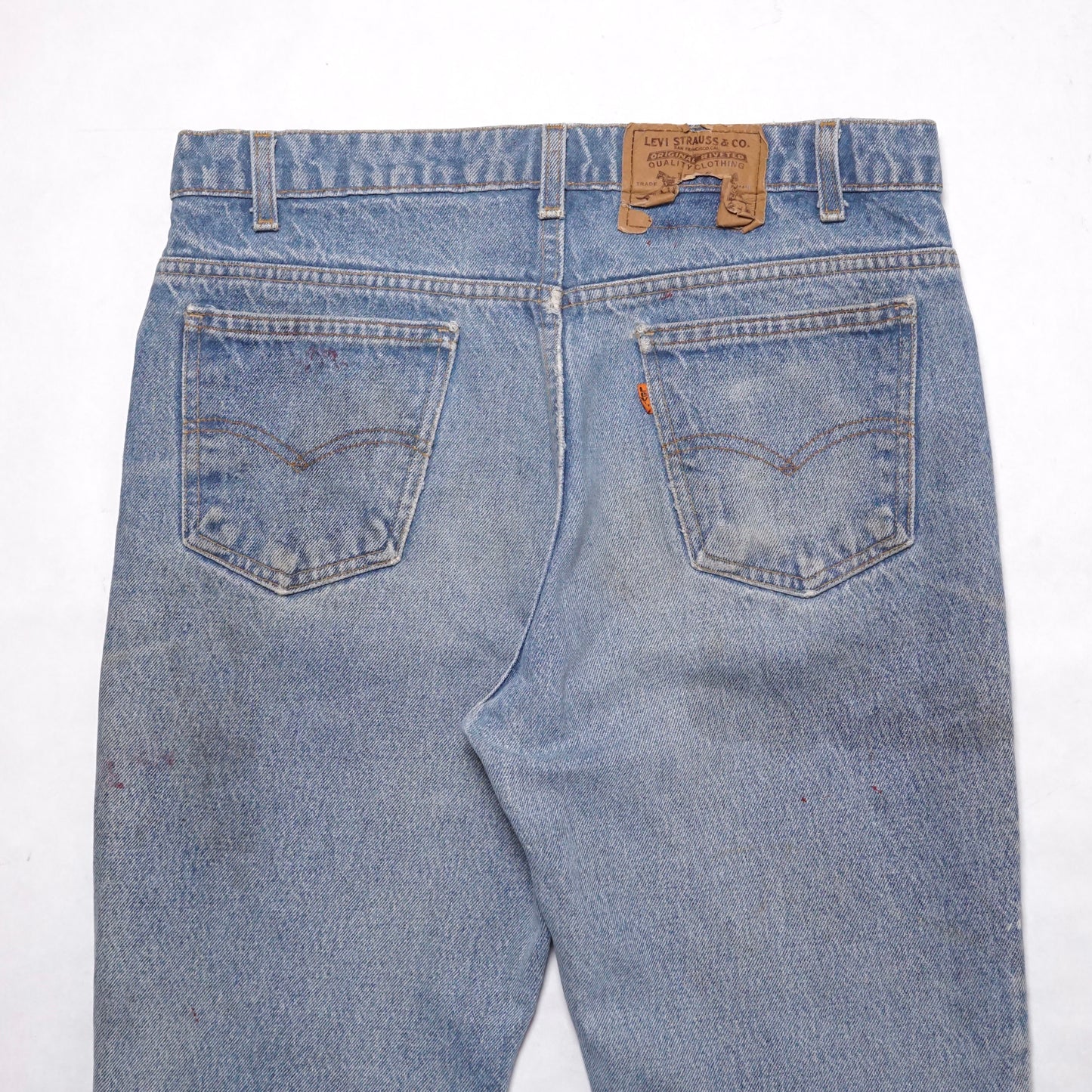 1980s Levi 517 Orange Tab "Light Wash" Size: 33W/33L