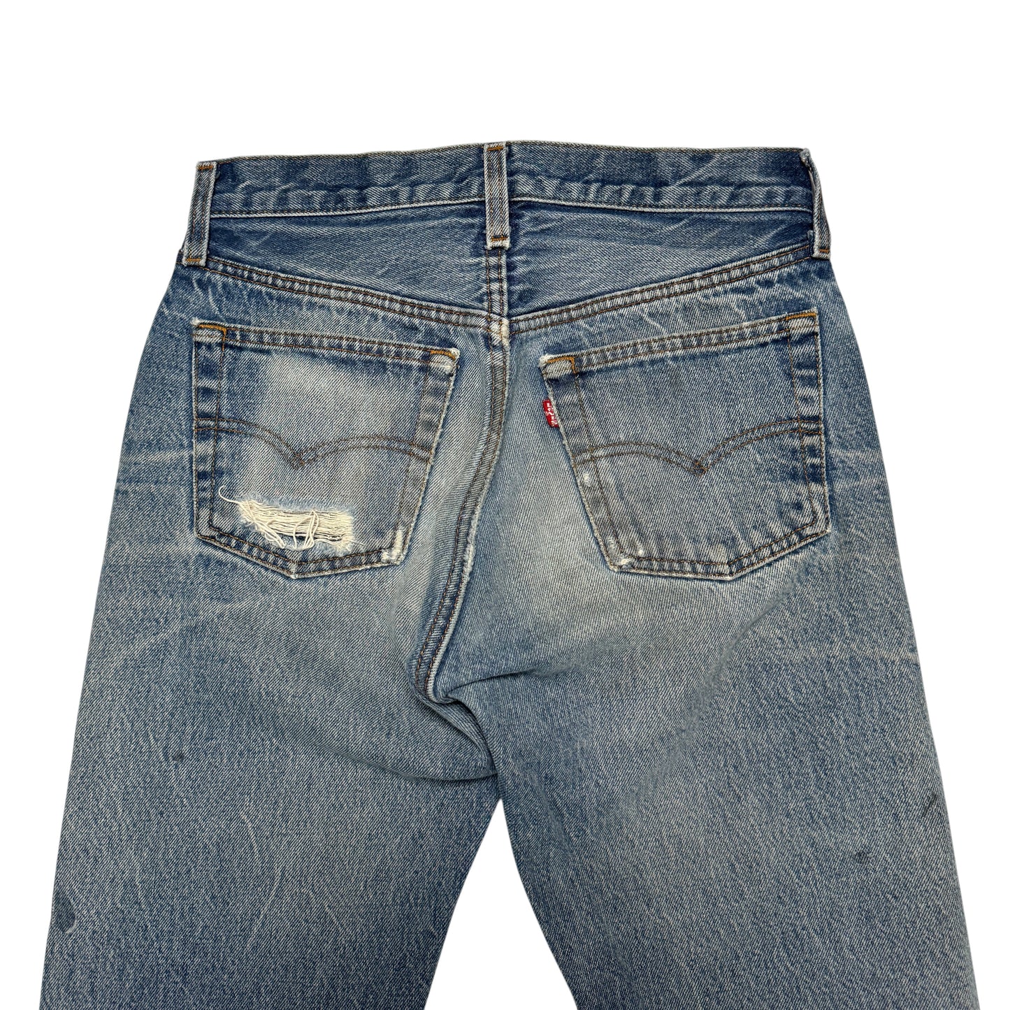 1980s Levi 501 "Oil Stains" Size: 28W/34L