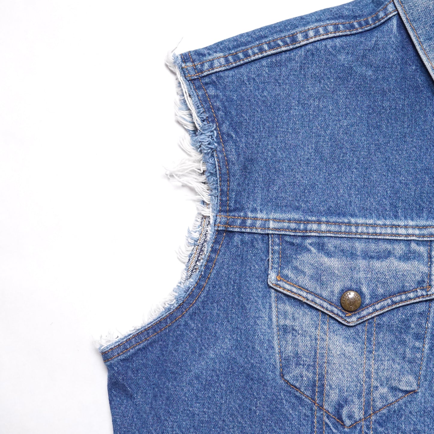 1970s Saddle King Denim Cut Off Size: L