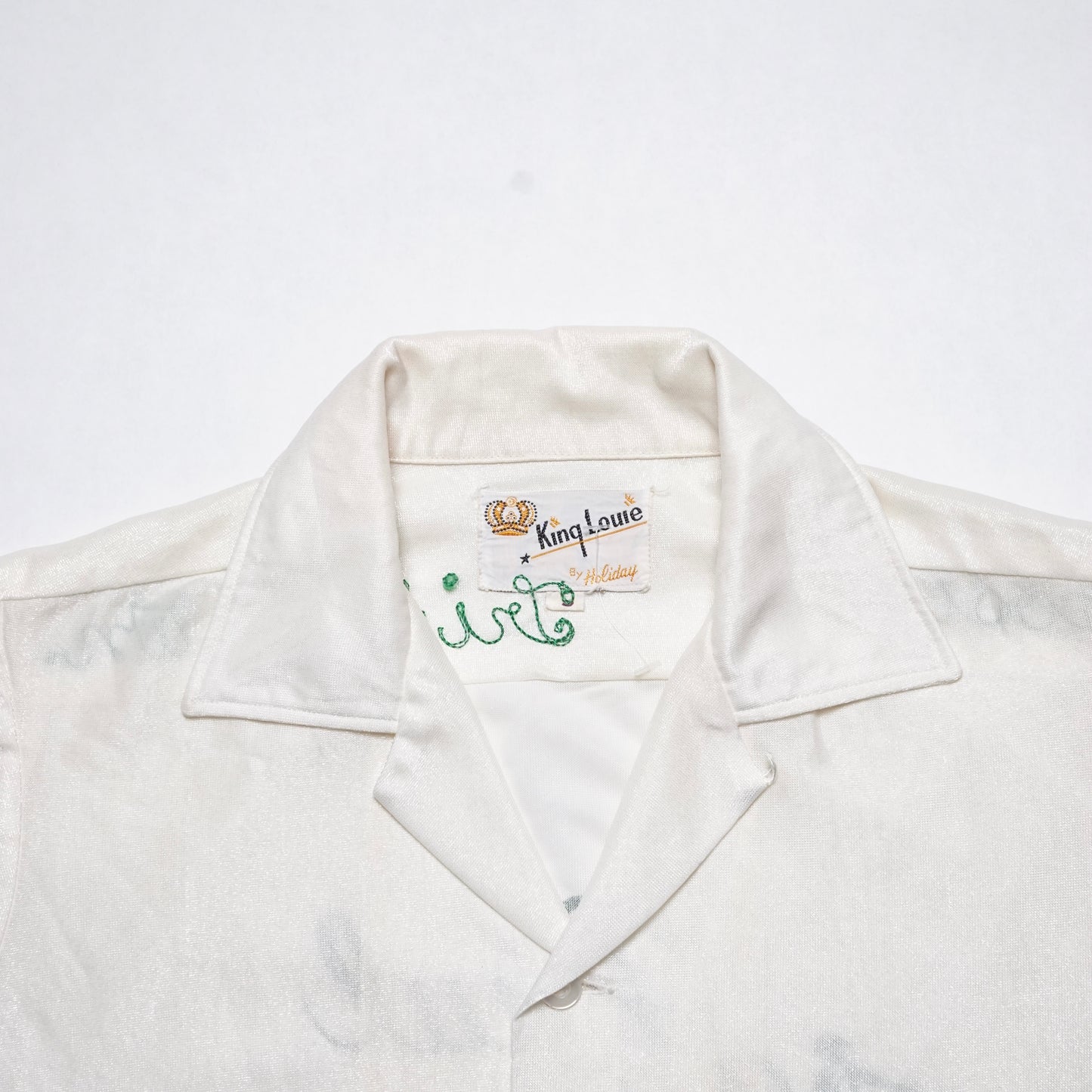 1960s Bowling Shirt "Cream" Size: M
