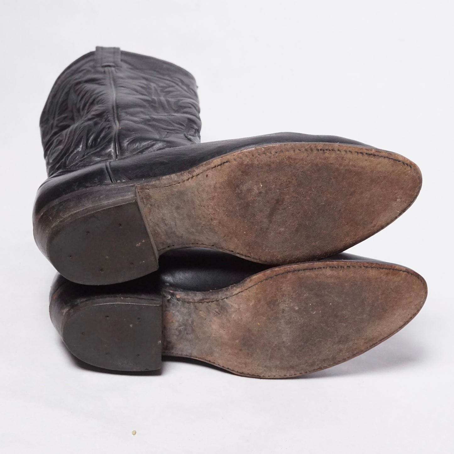 1990s Tony Lama Cowboy Boot "Black" Size: 9.5M