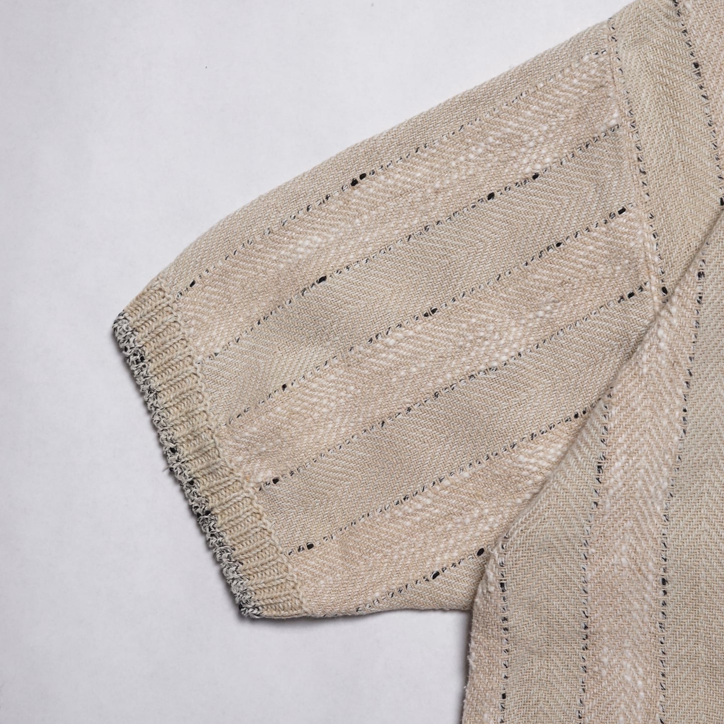 1980s Knit Polo "Cream" Size: L