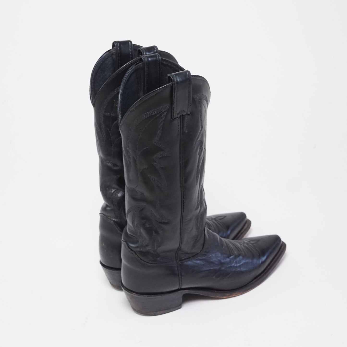 2000s Justin Cowboy Boot "Black" Size: 6.5M