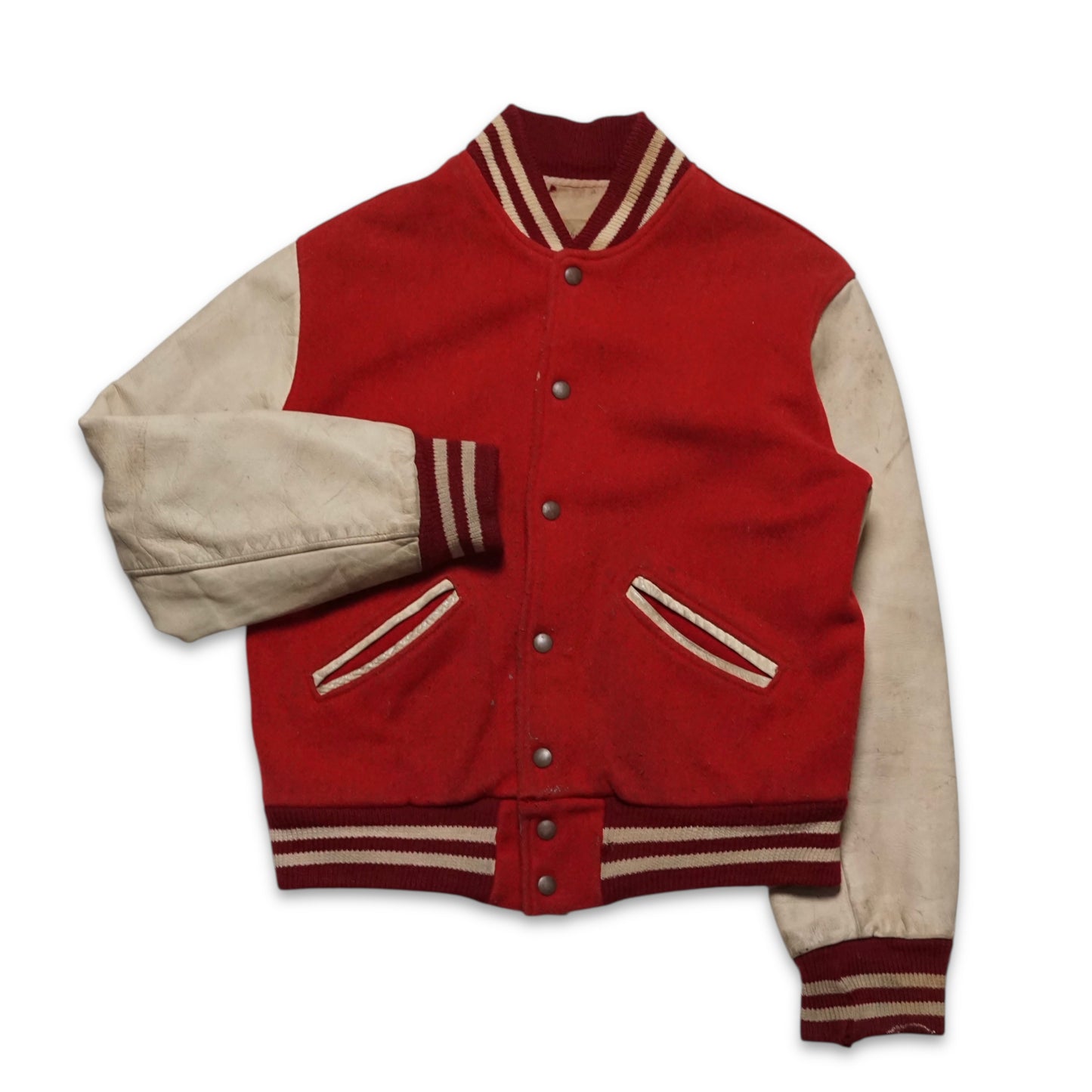 1950s Varsity Letterman Jacket "Red" Size: S