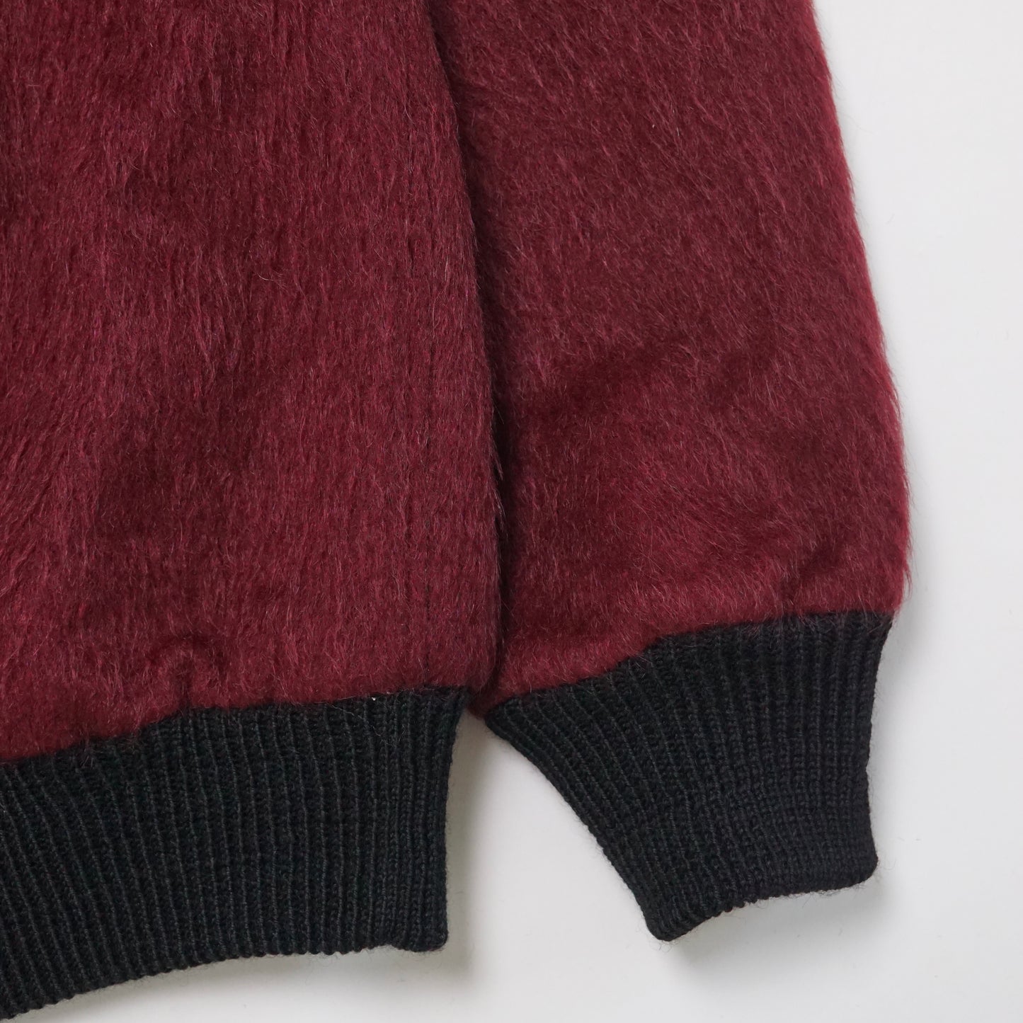 1960s Esquire Mohair Cardigan "Maroon" Size: L