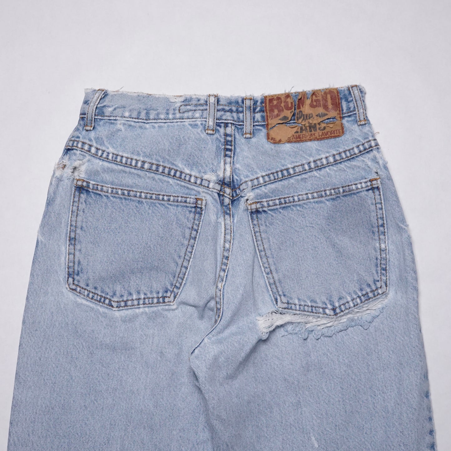 1990s Bongo Denim "Thrashed" Size: 26W/30L