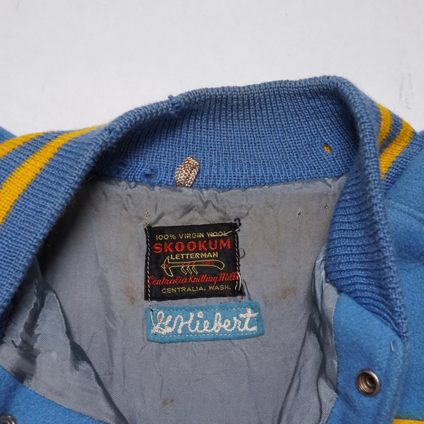 1960s Varsity Letterman Jacket "Blue" Size: L/XL