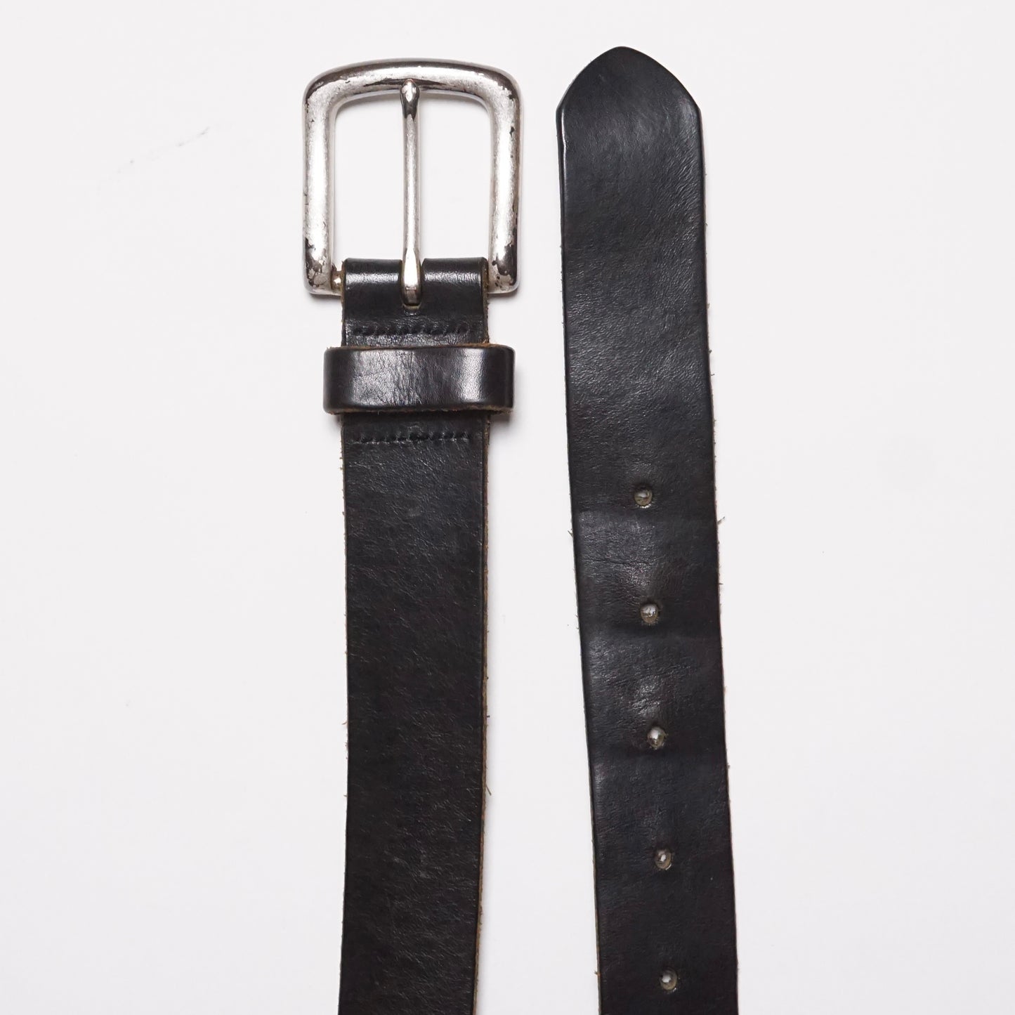 1990s Leather Belt "Black" Size: OS
