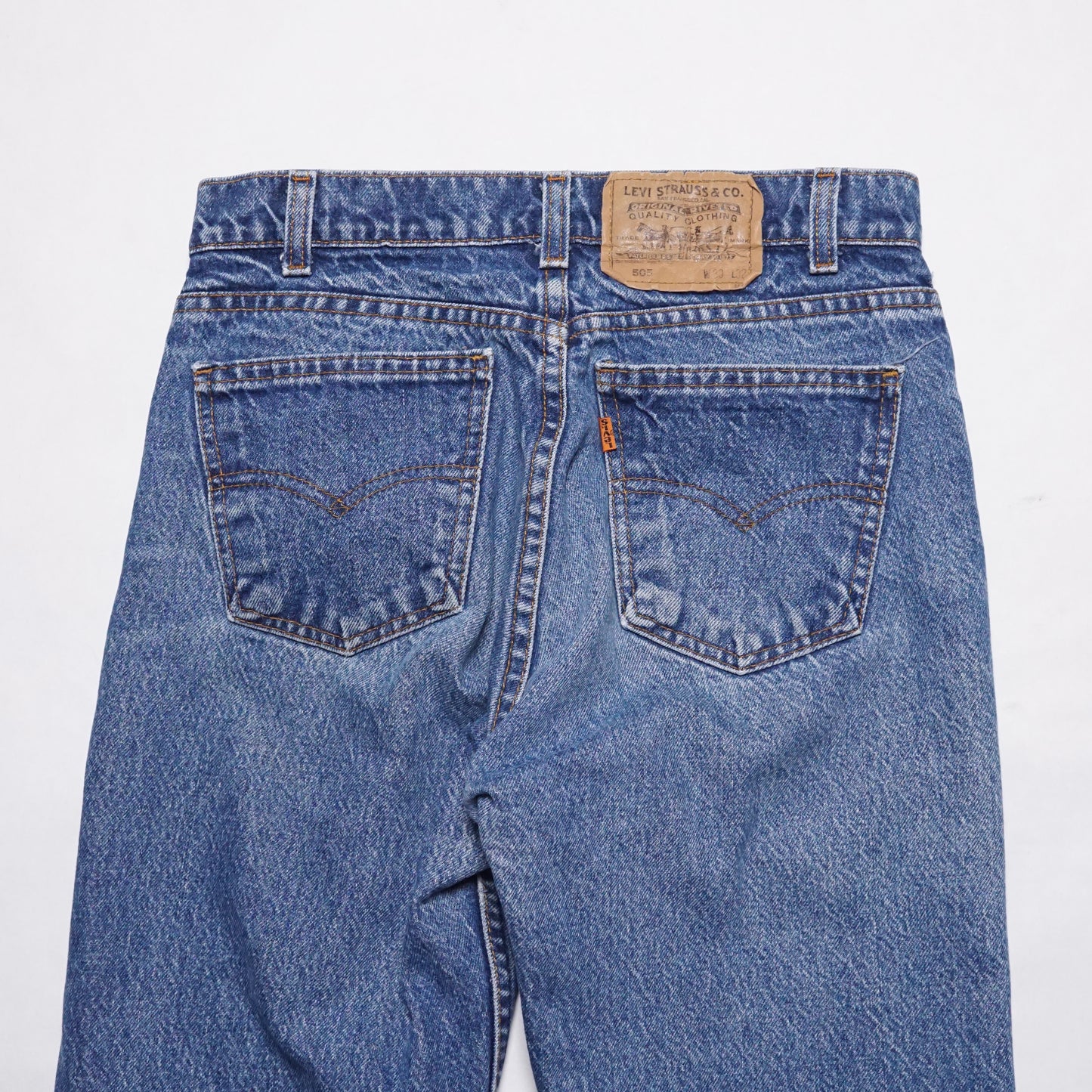1990s Levi 505 Orange Tab "Indigo" Size: 28W/31L