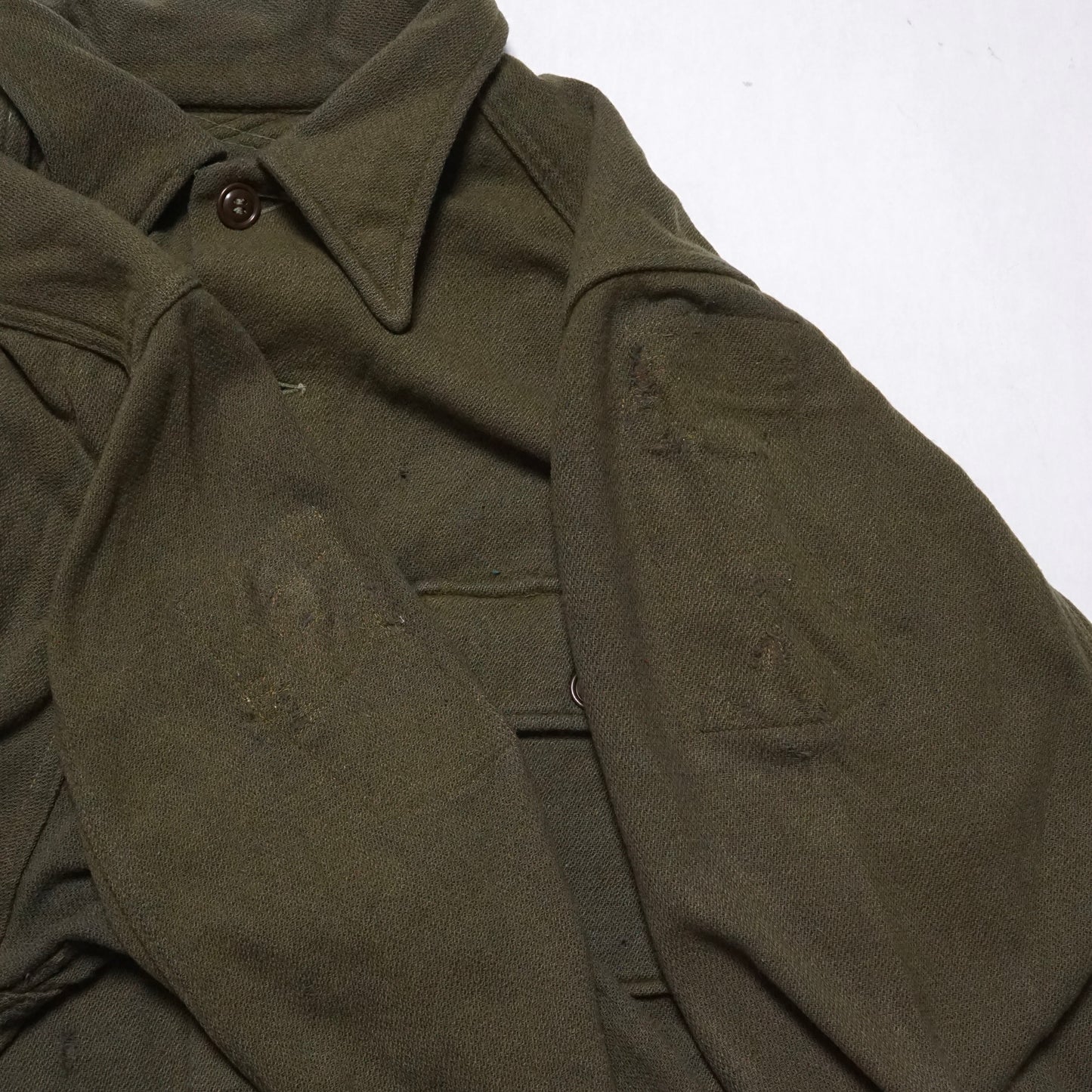 1960s Military Wool Over Shirt Size: XL