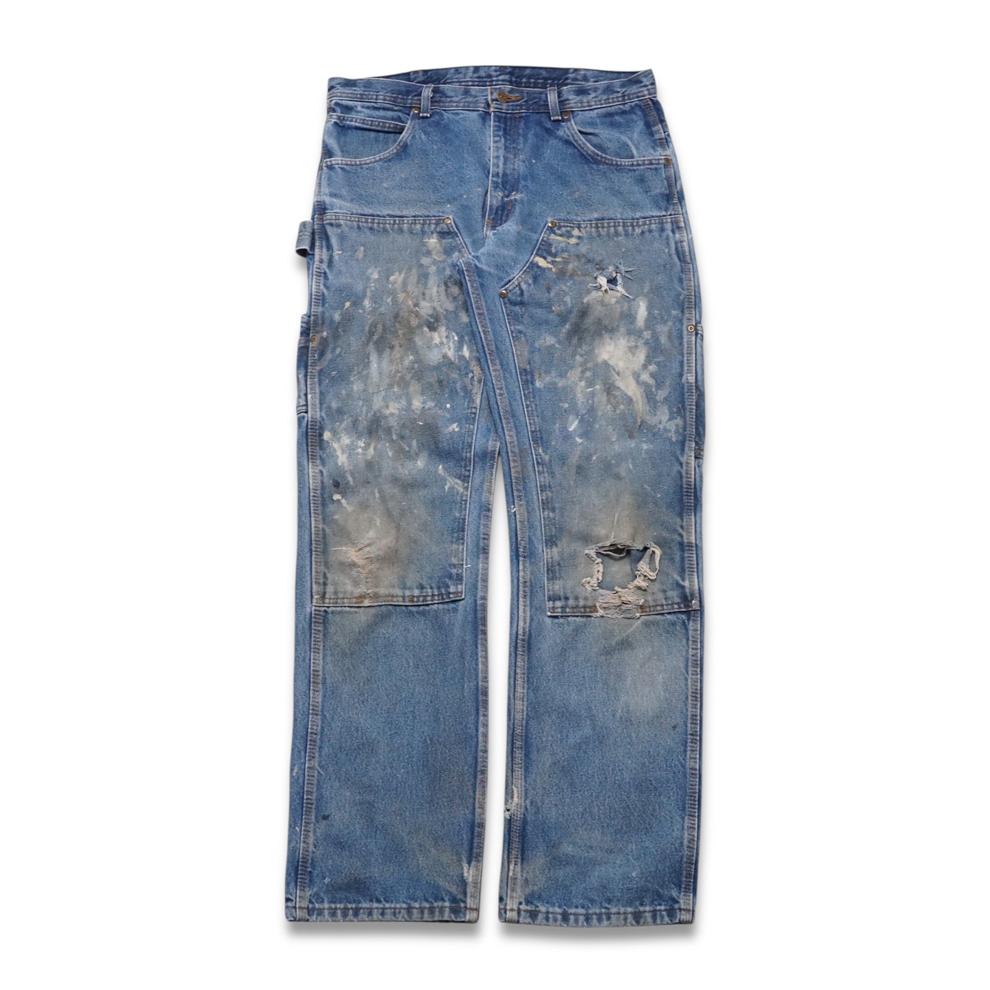 2000s Key Double Knee "Paint Splatter" Size: 35W/34L