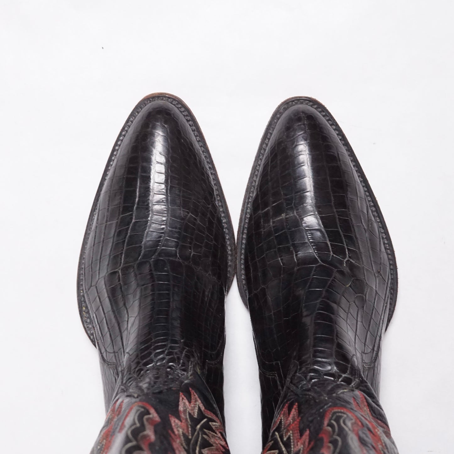 1990s Cowboy Boot "Lizard" Size: 8.5M