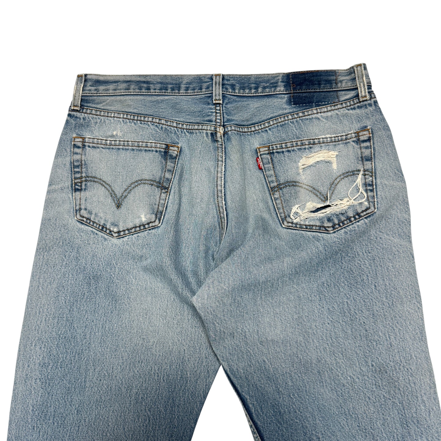 2000s Levi 501 "Thrashed" Size: 36W/35L