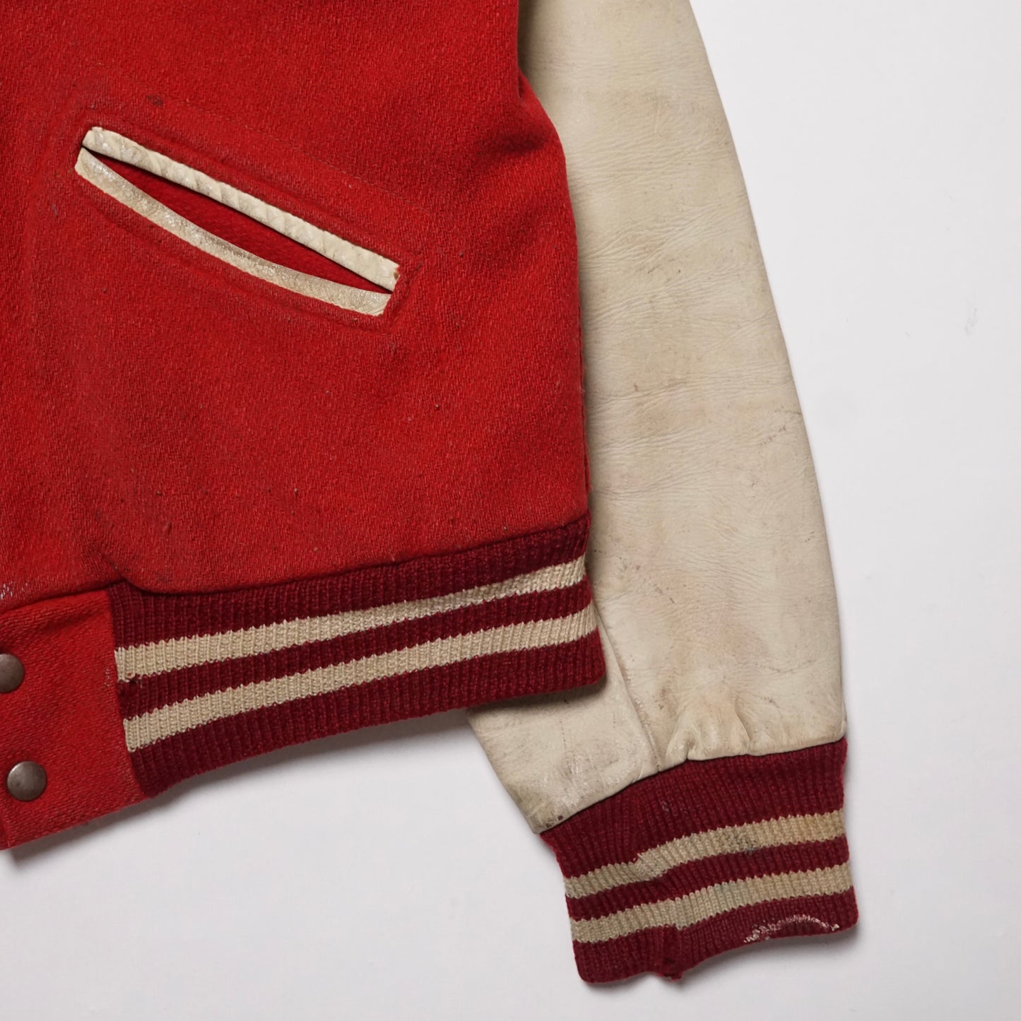 1950s Varsity Letterman Jacket "Red" Size: S