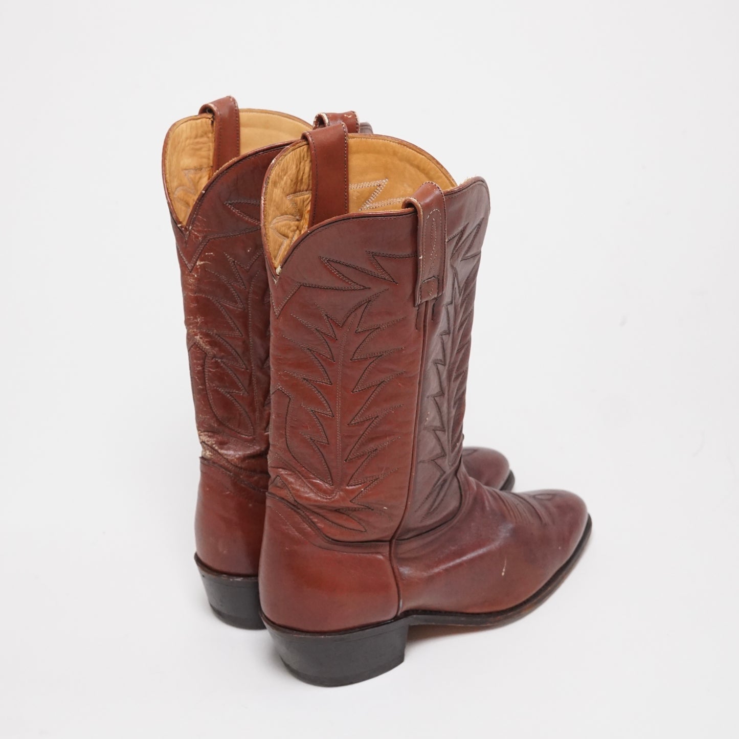 1990s Cowboy Boot "Brown" Size: 9.5M