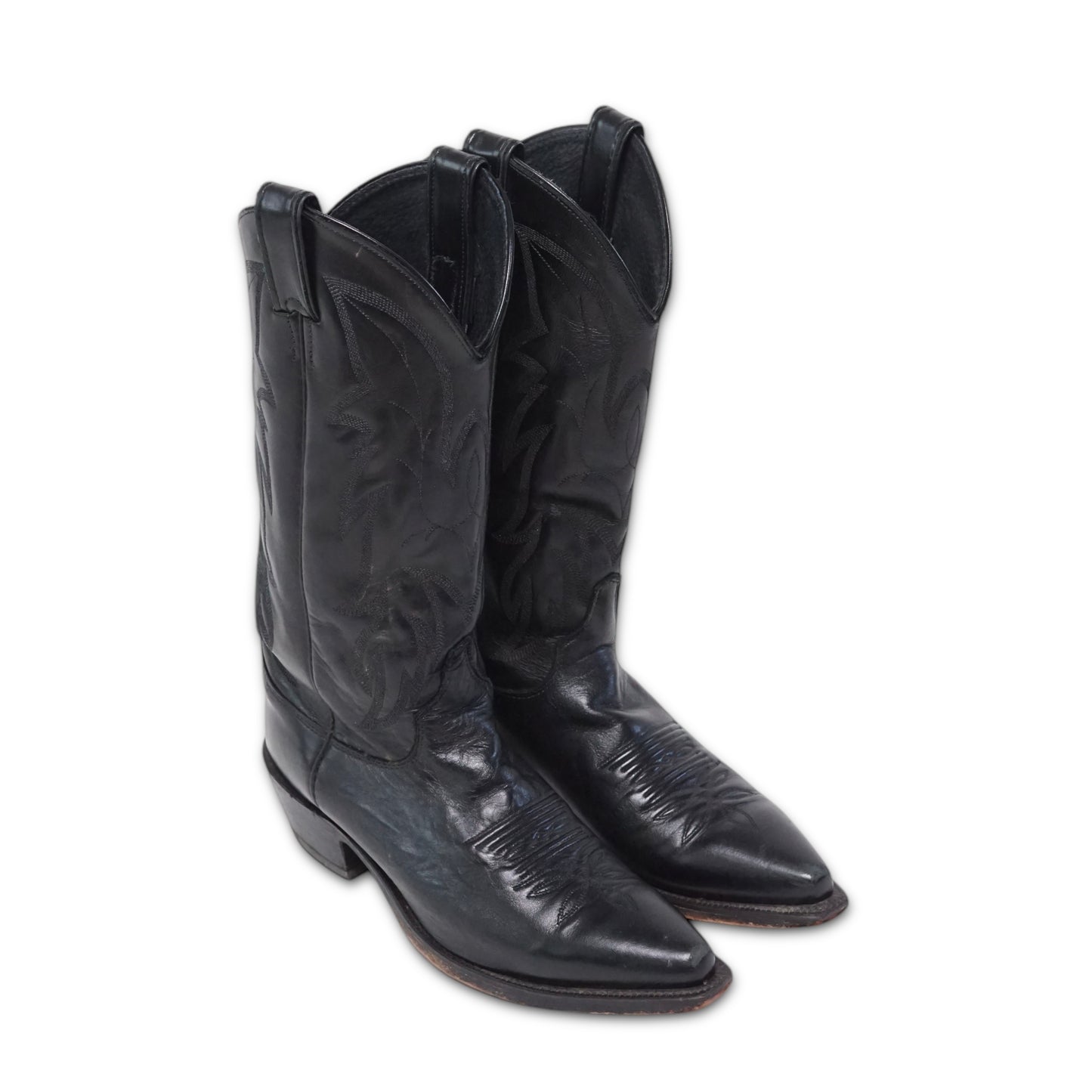 2000s Justin Cowboy Boot "Black" Size: 6.5M