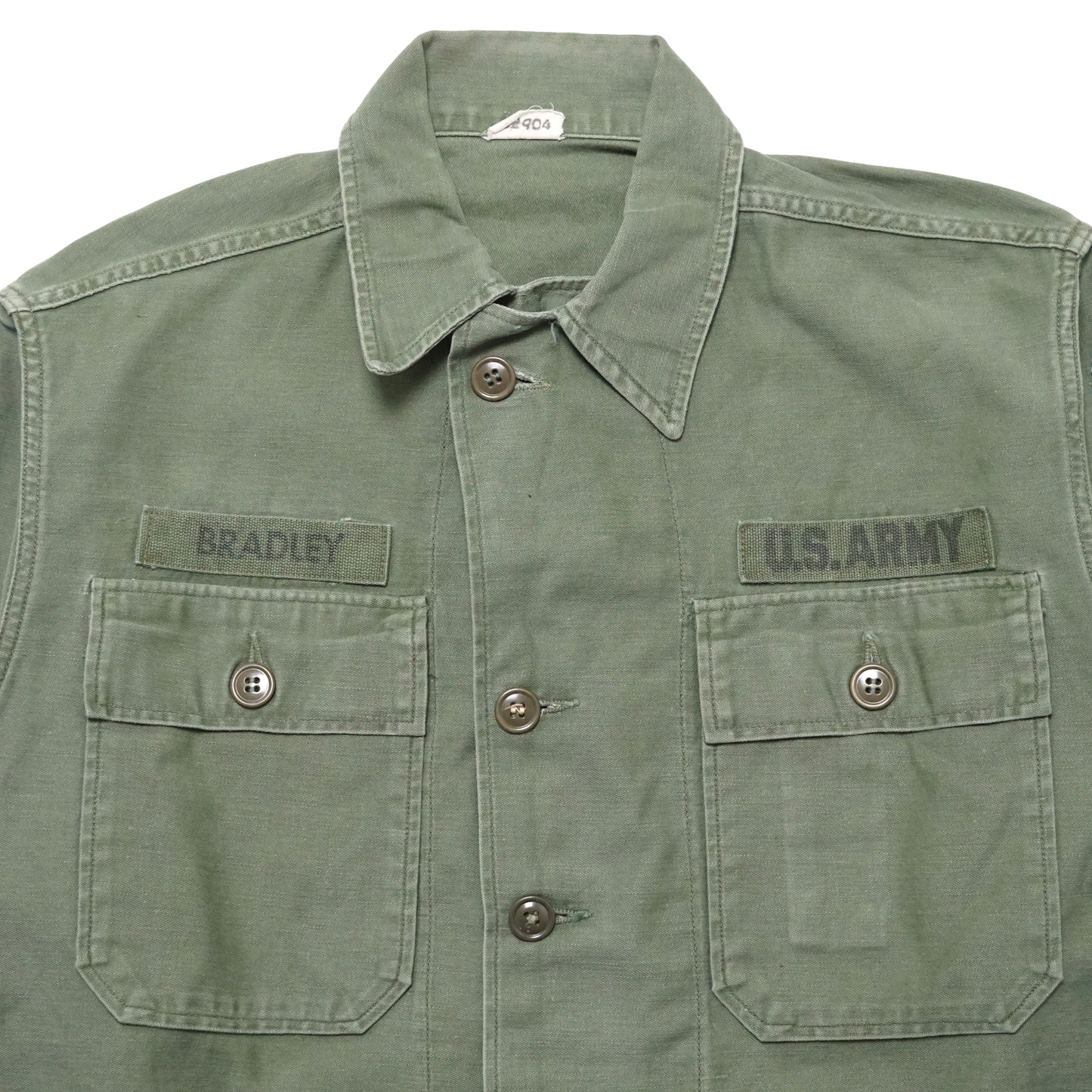 1960s Military OG-107 Fatigue Over Shirt Size: M
