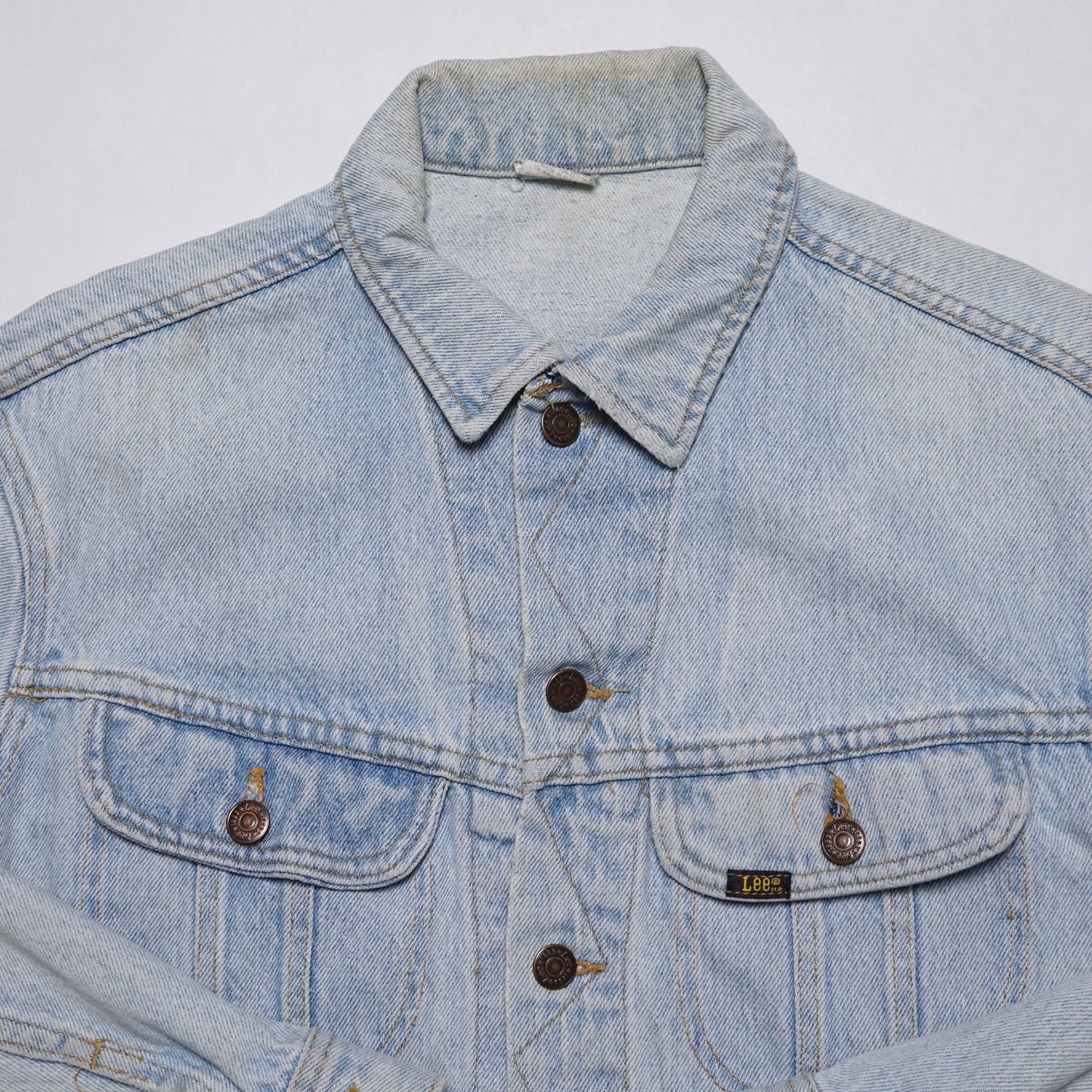 1980s Lee 101-J Denim Jacket “Light Wash” Size: M