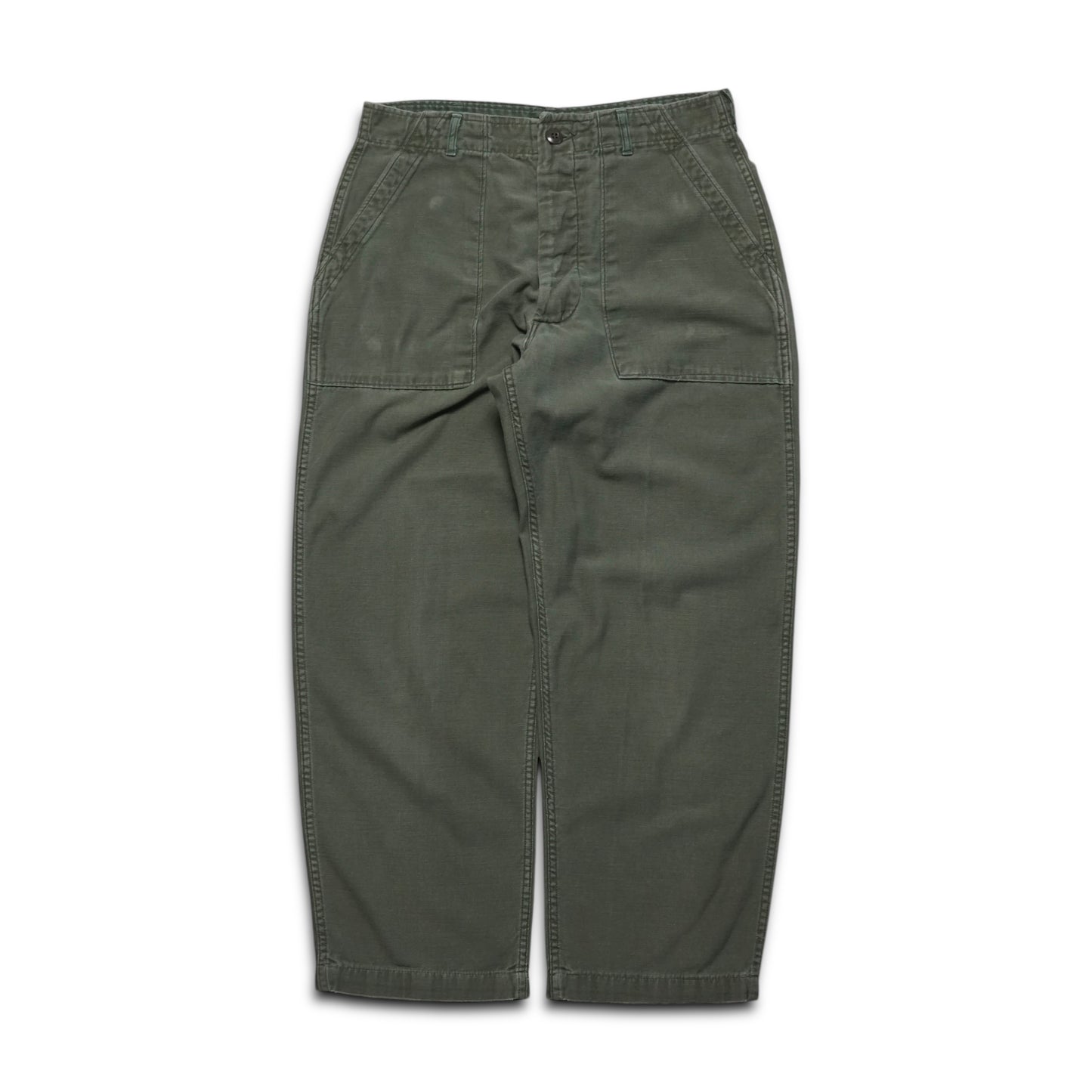 1970s Military OG-107 Fatigue Pant Size: 30W/27L