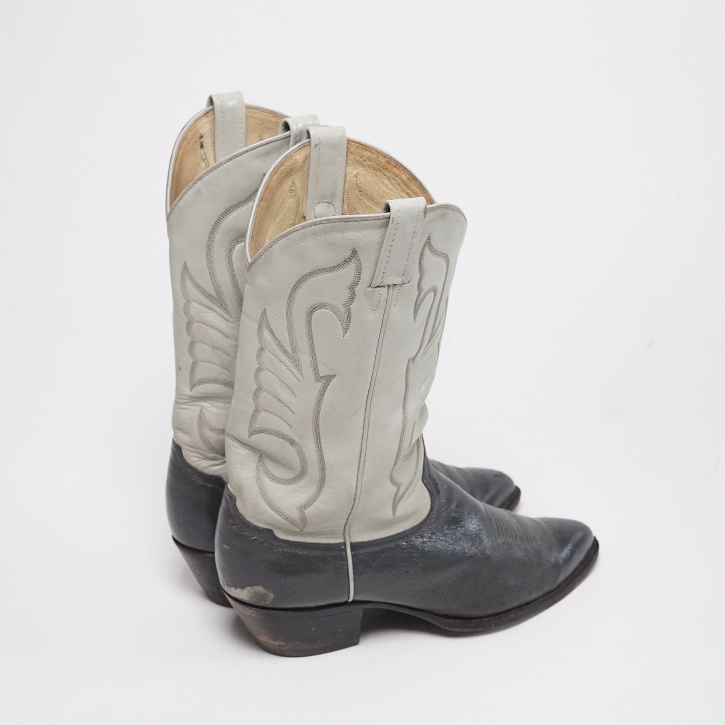 1980s Tony Lama Cowboy Boot "Grey" Size: 10M