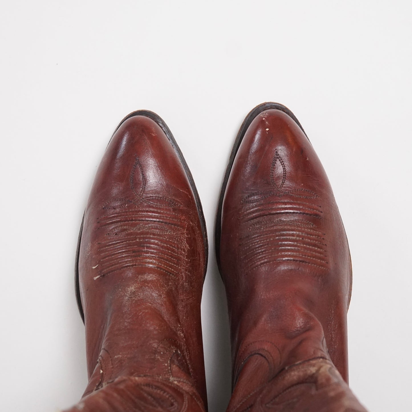 1990s Cowboy Boot "Brown" Size: 9.5M