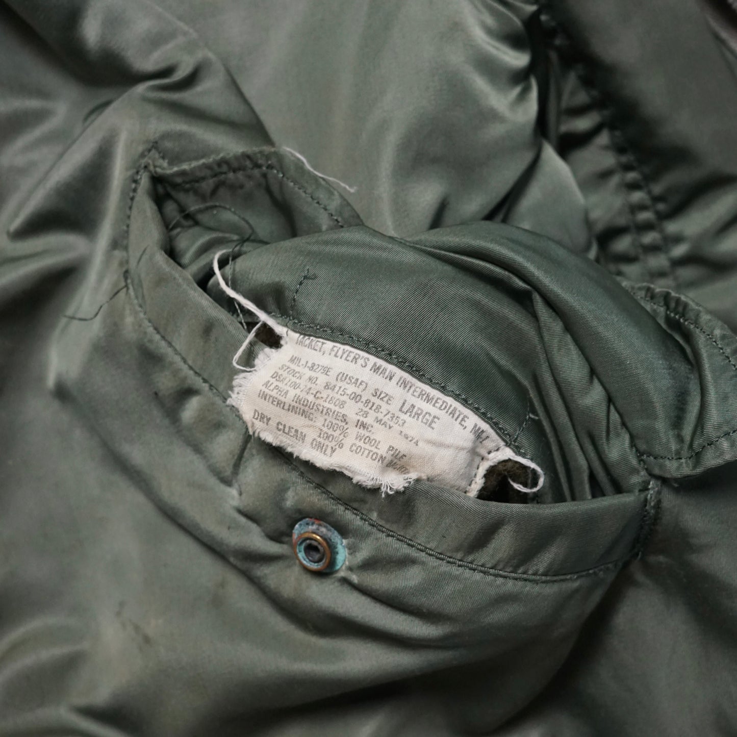 1970s Military MA-1 Bomber Jacket Size: M/L