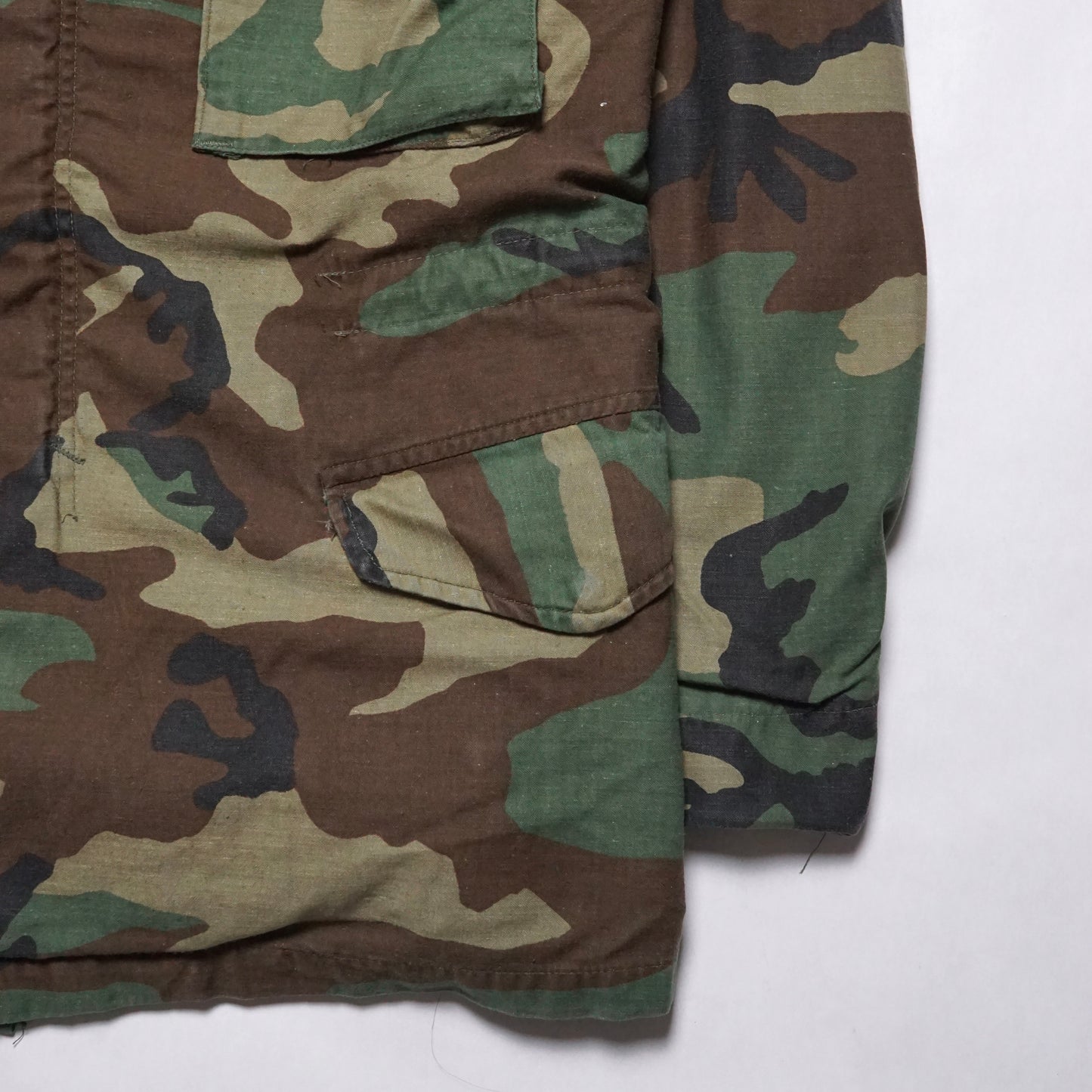 1980s Military M-65 Field Jacket "Camo" Size: M