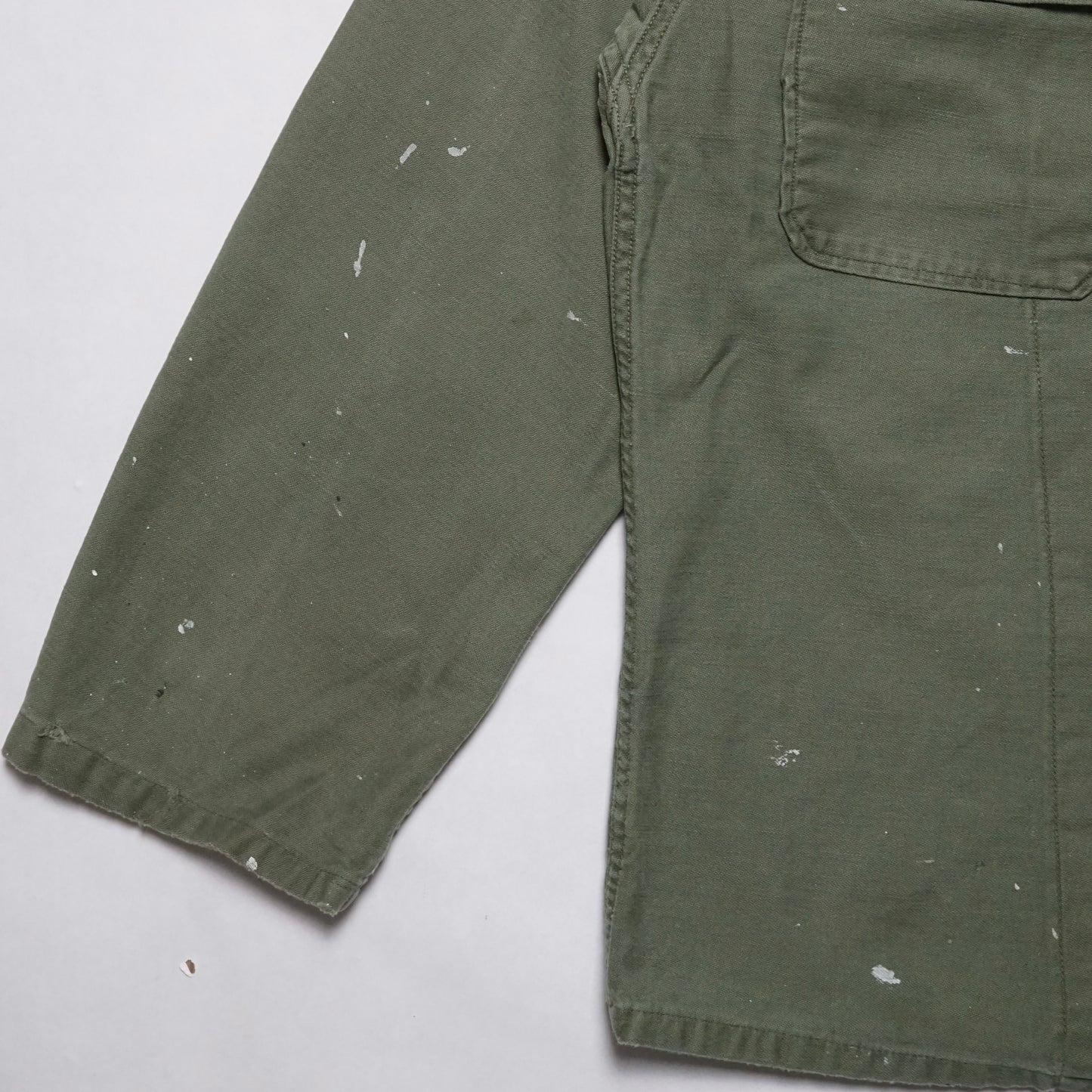 1960s Military OG-107 Fatigue Over Shirt Size: S/M