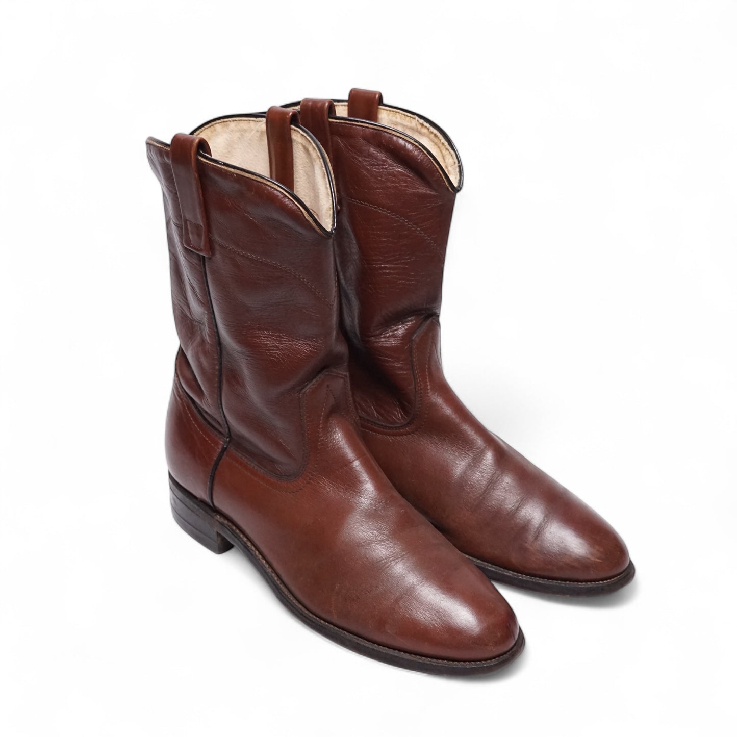 1970s Cowboy Boot "Brown" Size: 9M