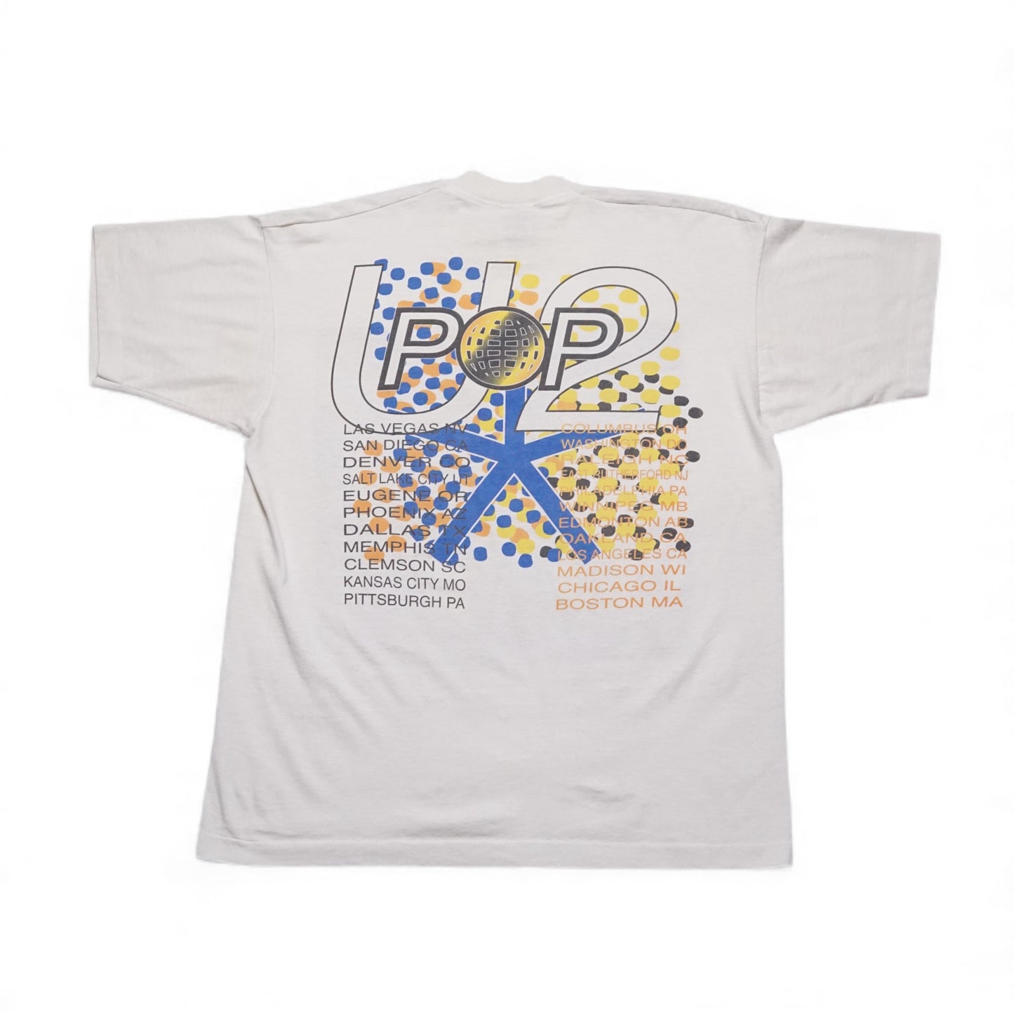 1990s U2 Pop "White" Size: L/XL