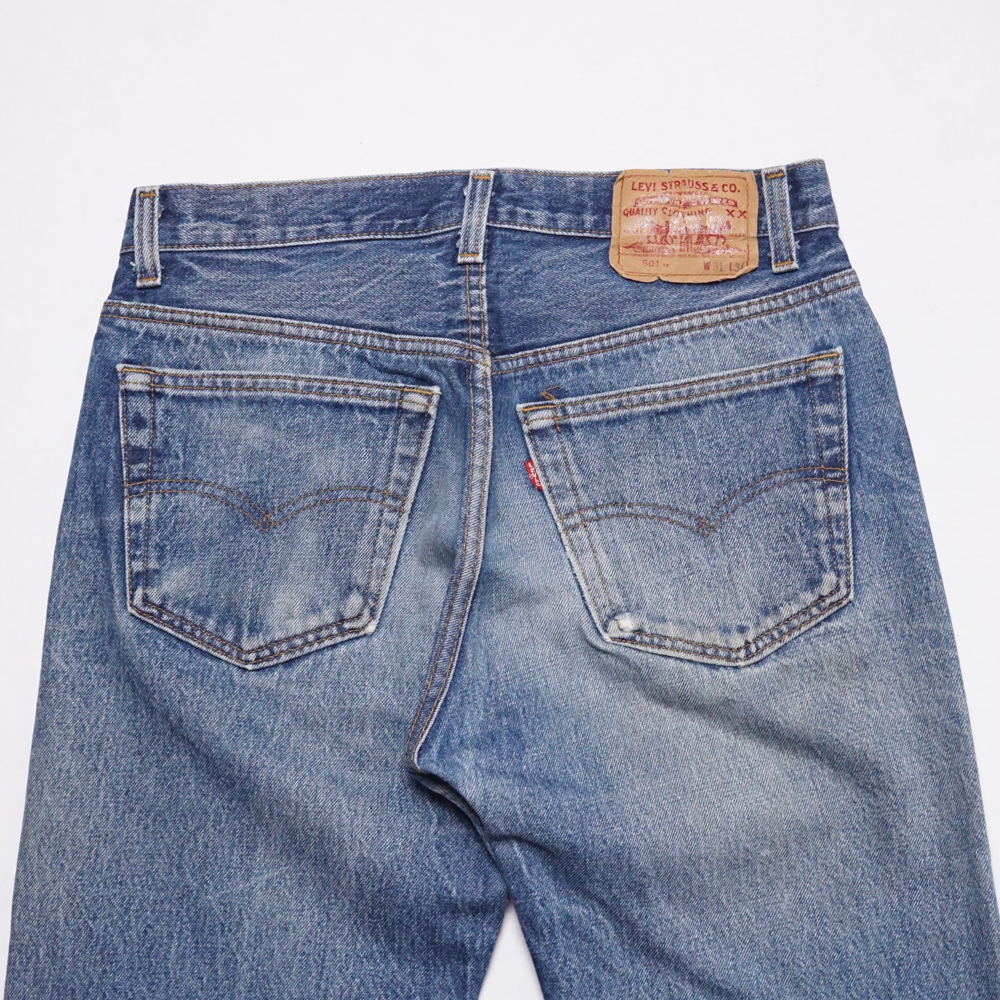 1980s Levi 501 "Sand" Size: 29W/31L