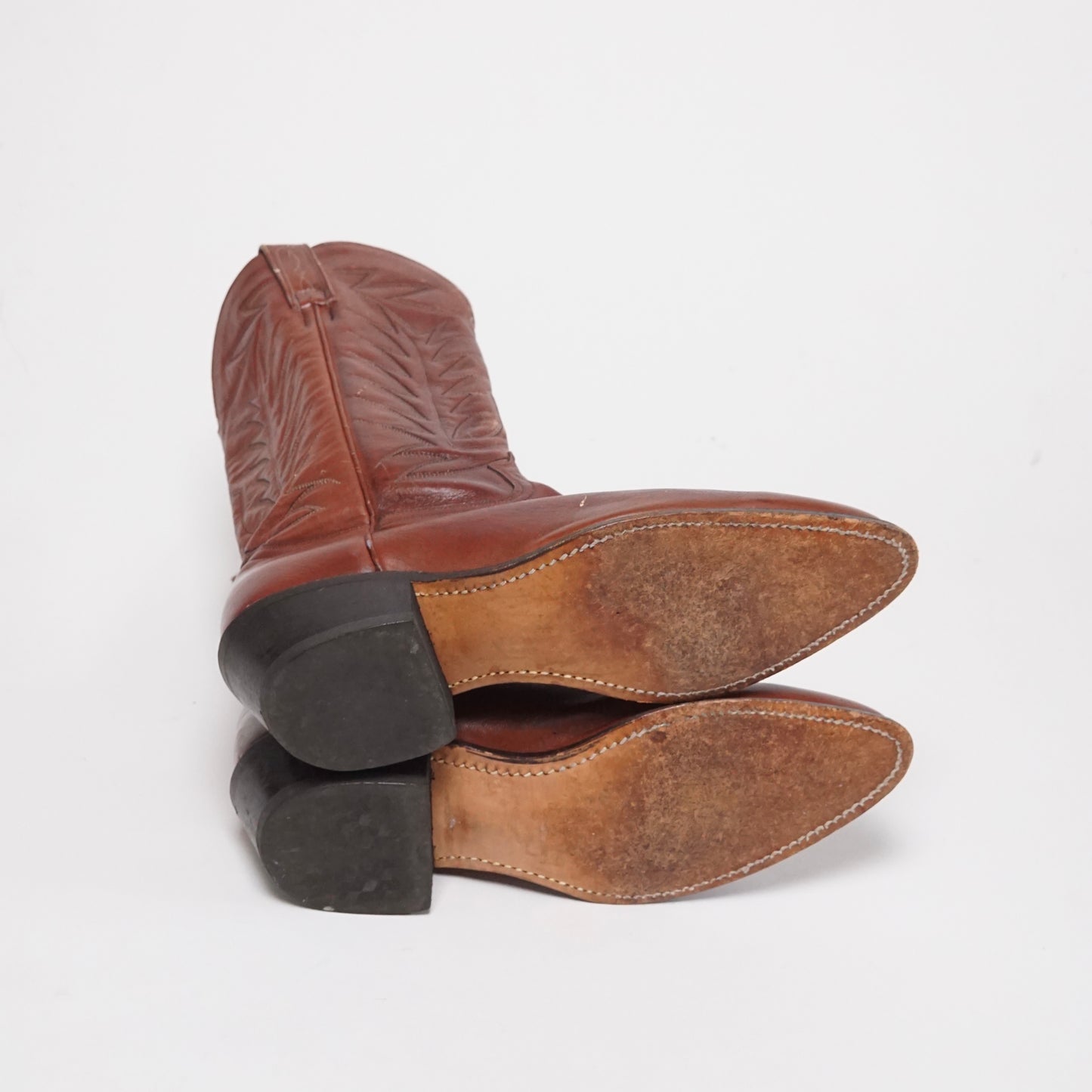 1990s Cowboy Boot "Brown" Size: 9.5M