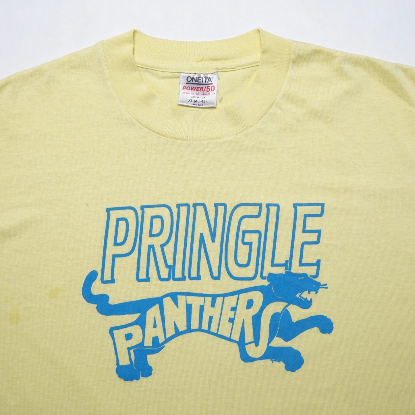 1990s Pringle Panthers "Yellow" Size: L/XL