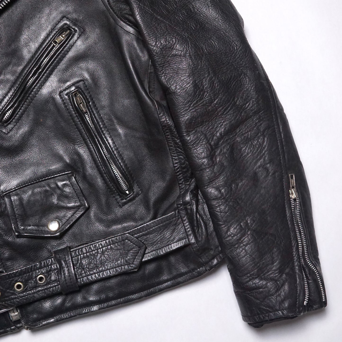 2000s Motorcycle Jacket "Studded" Size: M