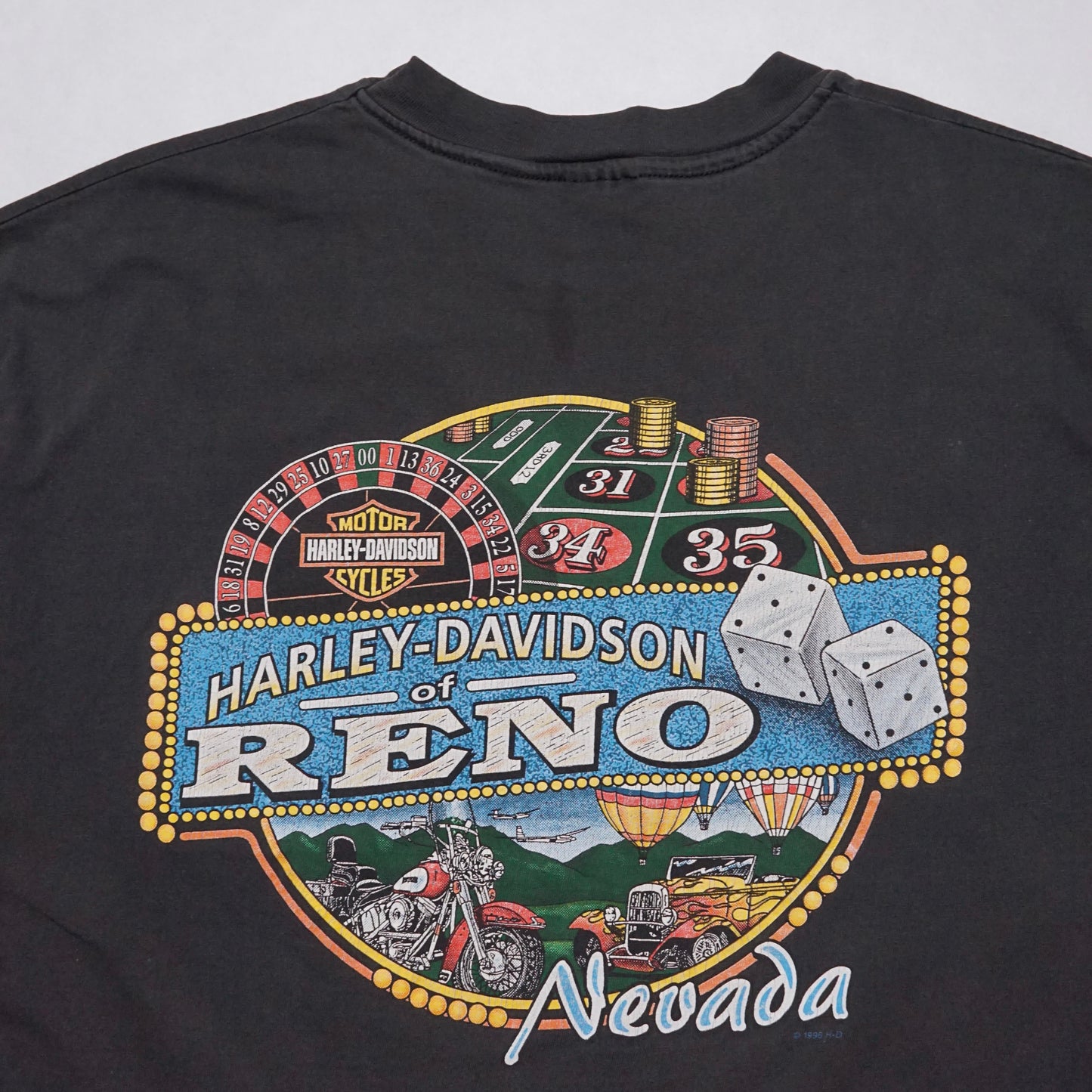 1990s Harley Davidson "Reno" Size: L/XL