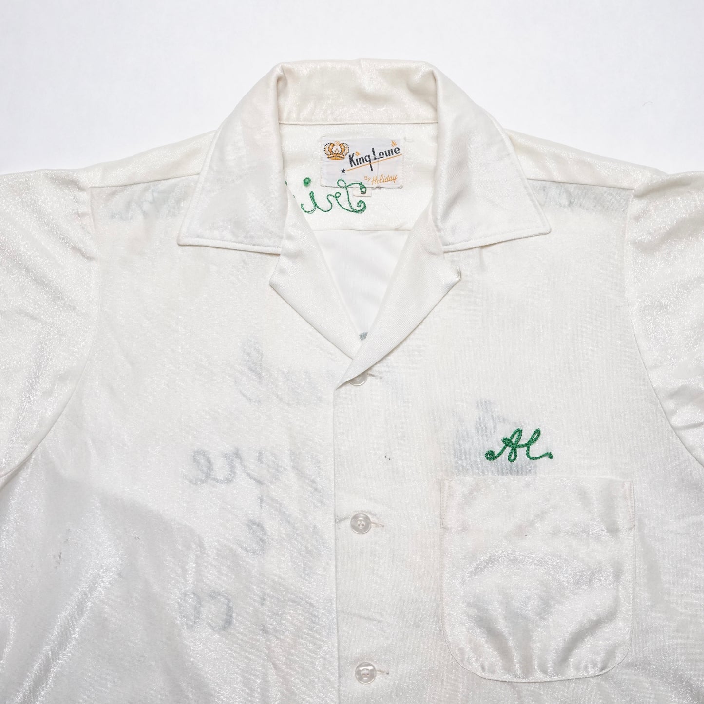1960s Bowling Shirt "Cream" Size: M