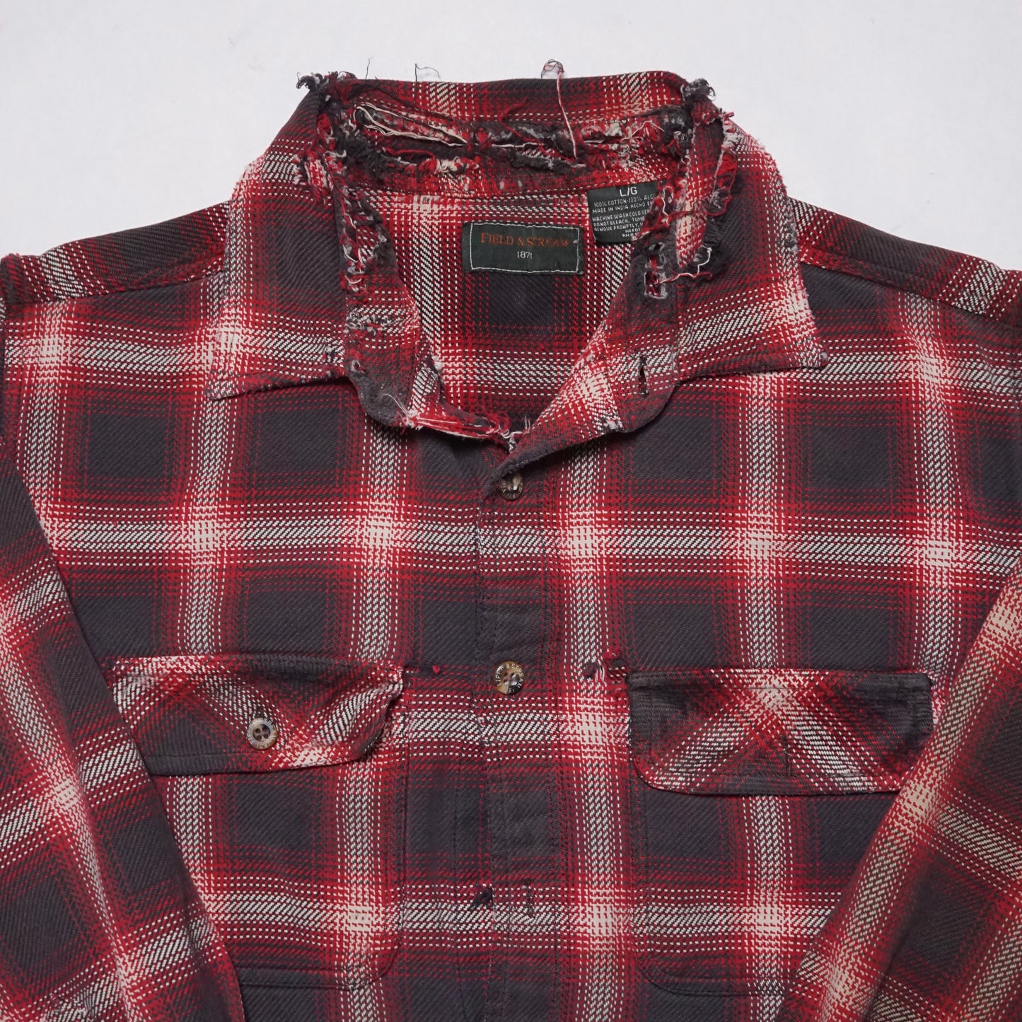 2000s Cotton Flannel "Distressed" Size: M/L