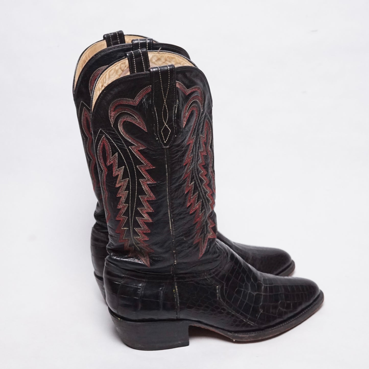 1990s Cowboy Boot "Lizard" Size: 8.5M