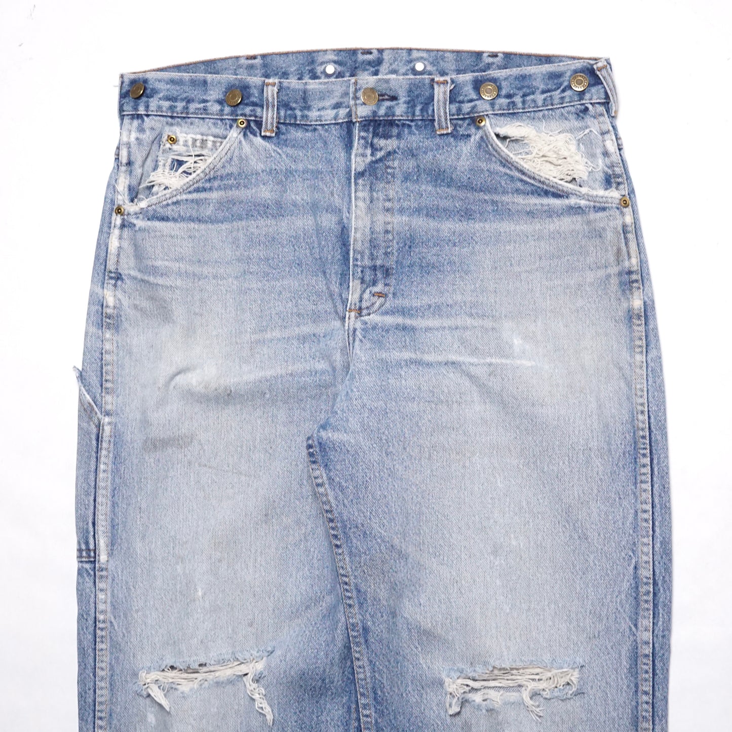 1970s Key Carpenter Denim "Distressed" Size: 35W/30L