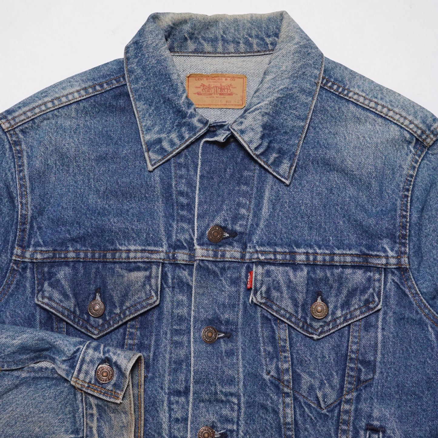 1980s Levi Type 3 Denim Jacket "Stone" Size: M
