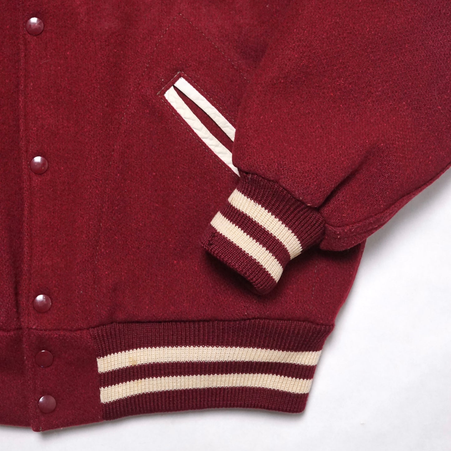 1960s Varsity Letterman Jacket “Maroon” Size: L/XL