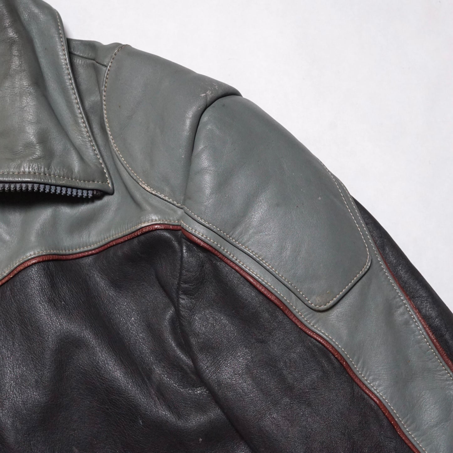 1980s Spartan Racer Leather Jacket Size: L/XL