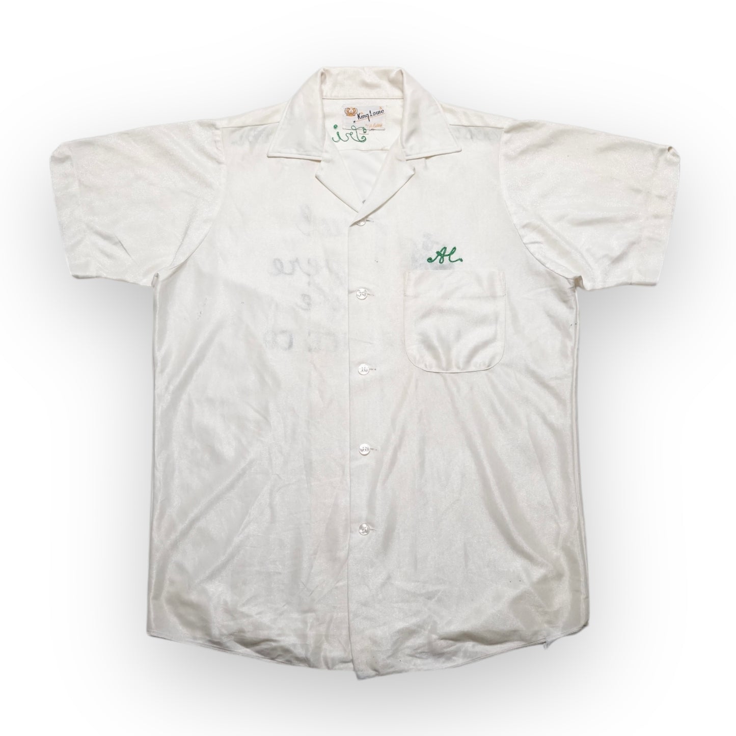 1960s Bowling Shirt "Cream" Size: M