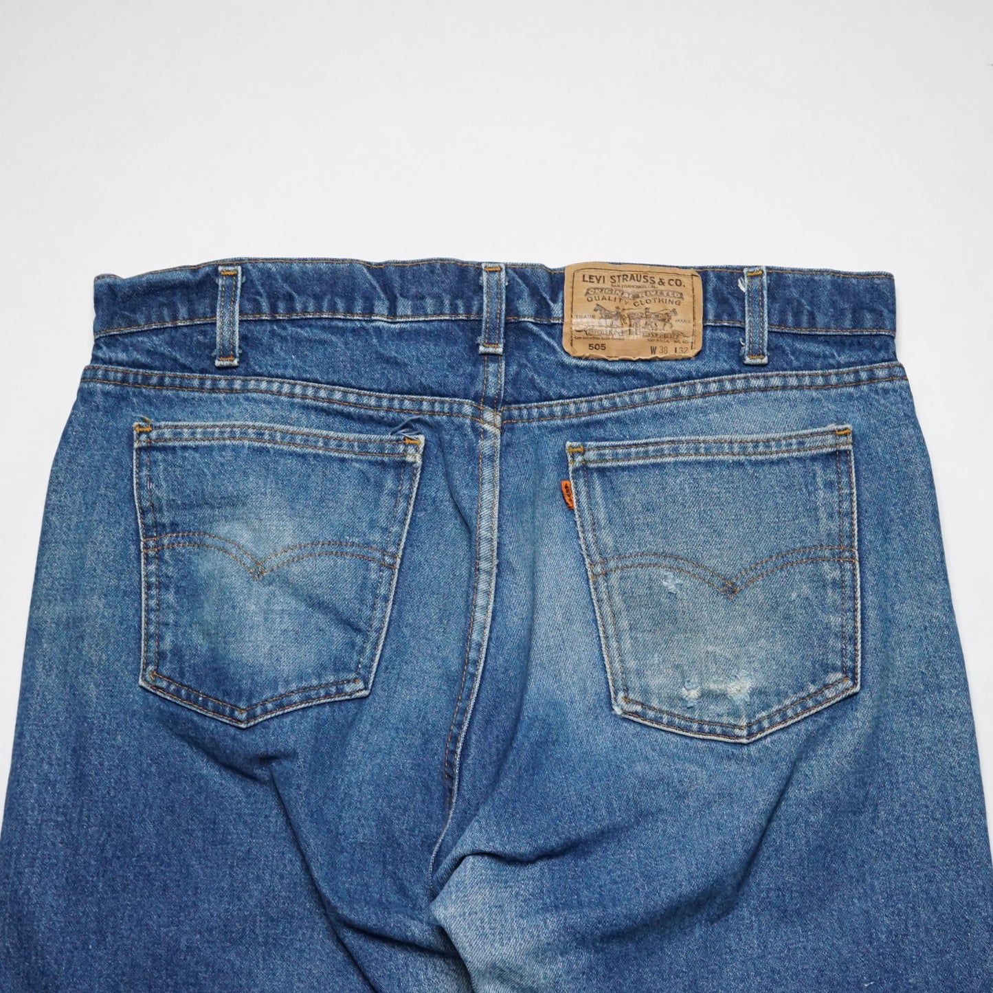 1980s Levi 505 Orange Tab "Faded" Size: 37W/32L