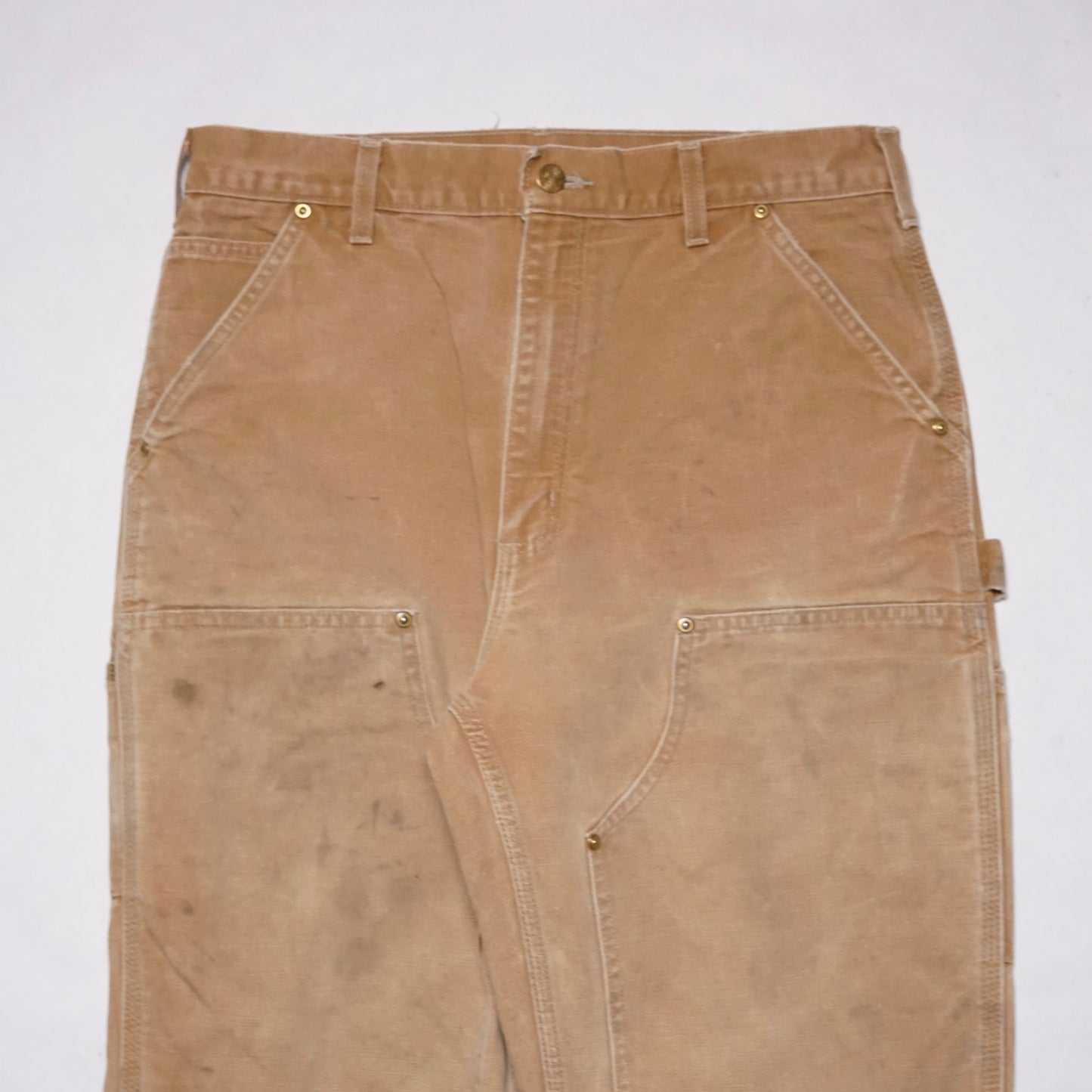 1990s Carhartt Double Knee "Khaki" Size: 32W/35L