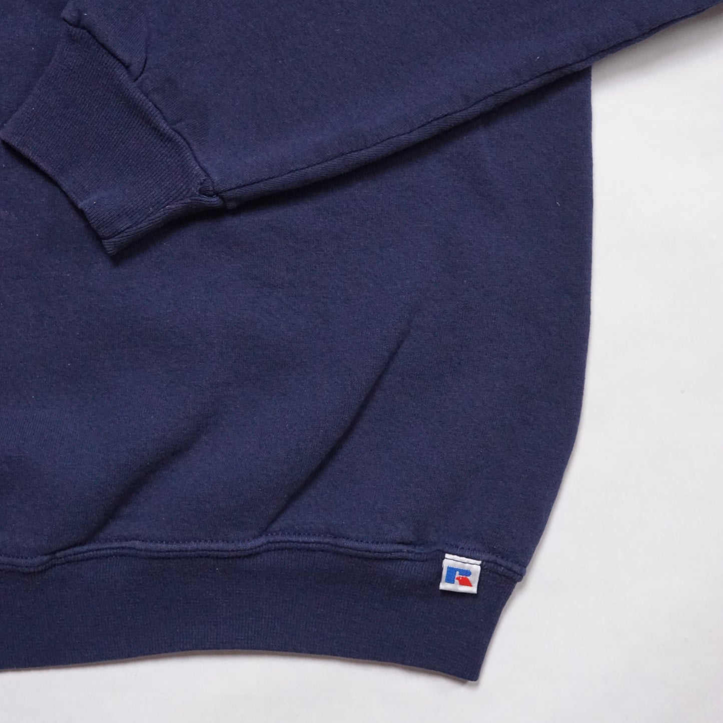 1990s Russell Athletic Sweatshirt "Navy" Size: L