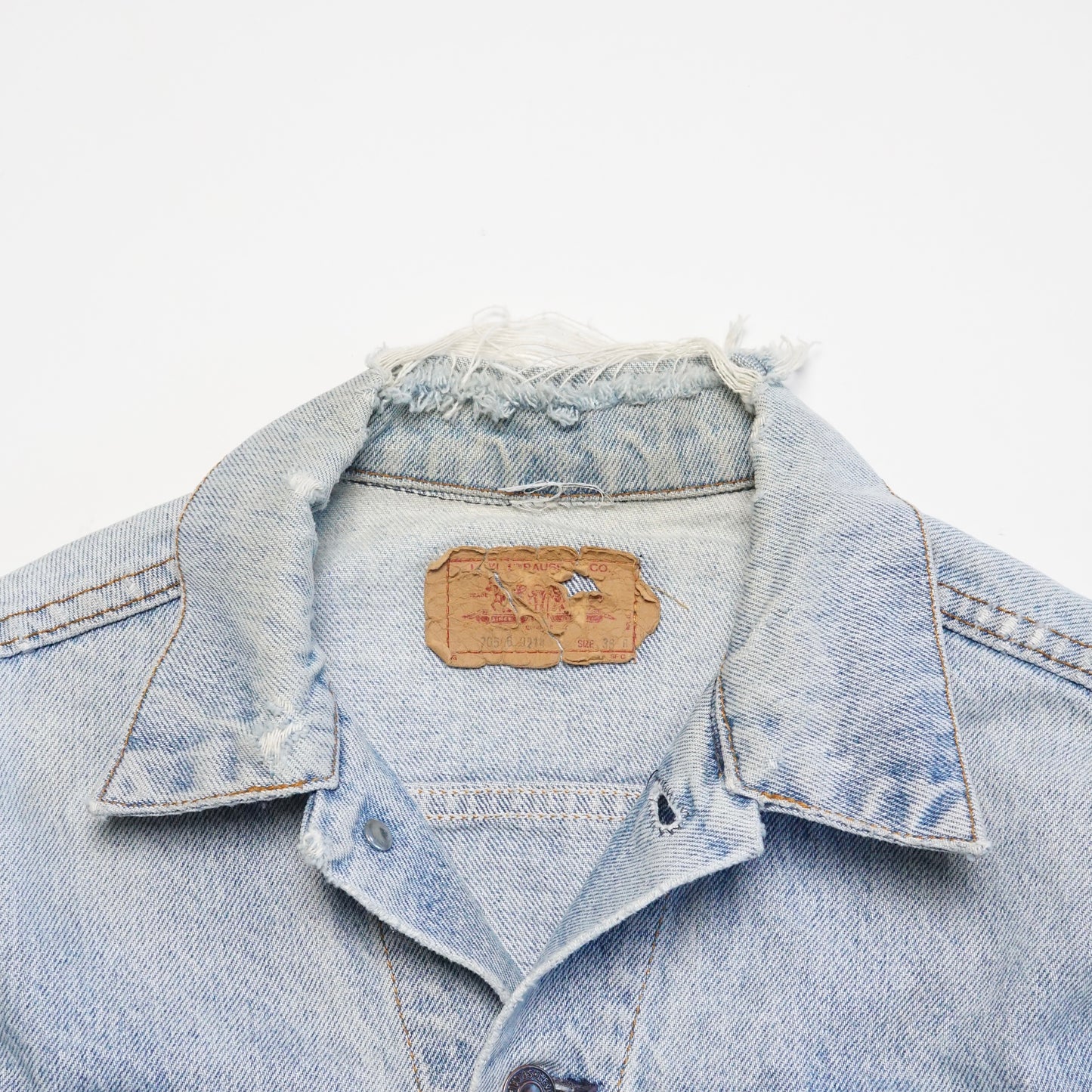 1980s Levi Type 3 Denim Jacket "Light Wash" Size: S