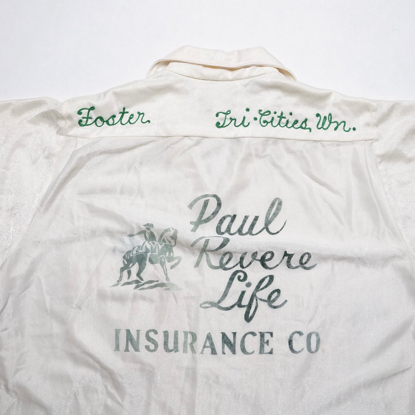 1960s Bowling Shirt "Cream" Size: M