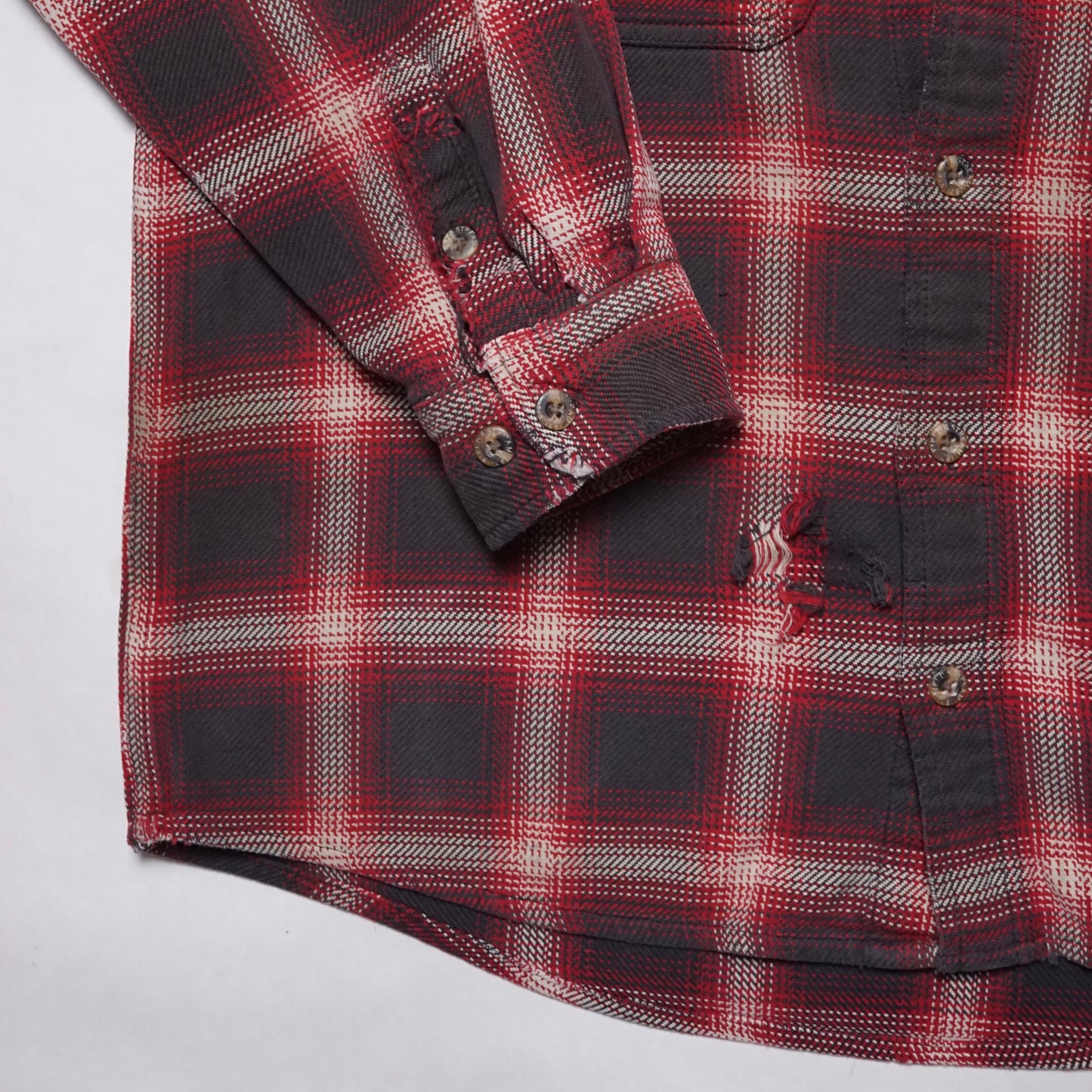 2000s Cotton Flannel "Distressed" Size: M/L